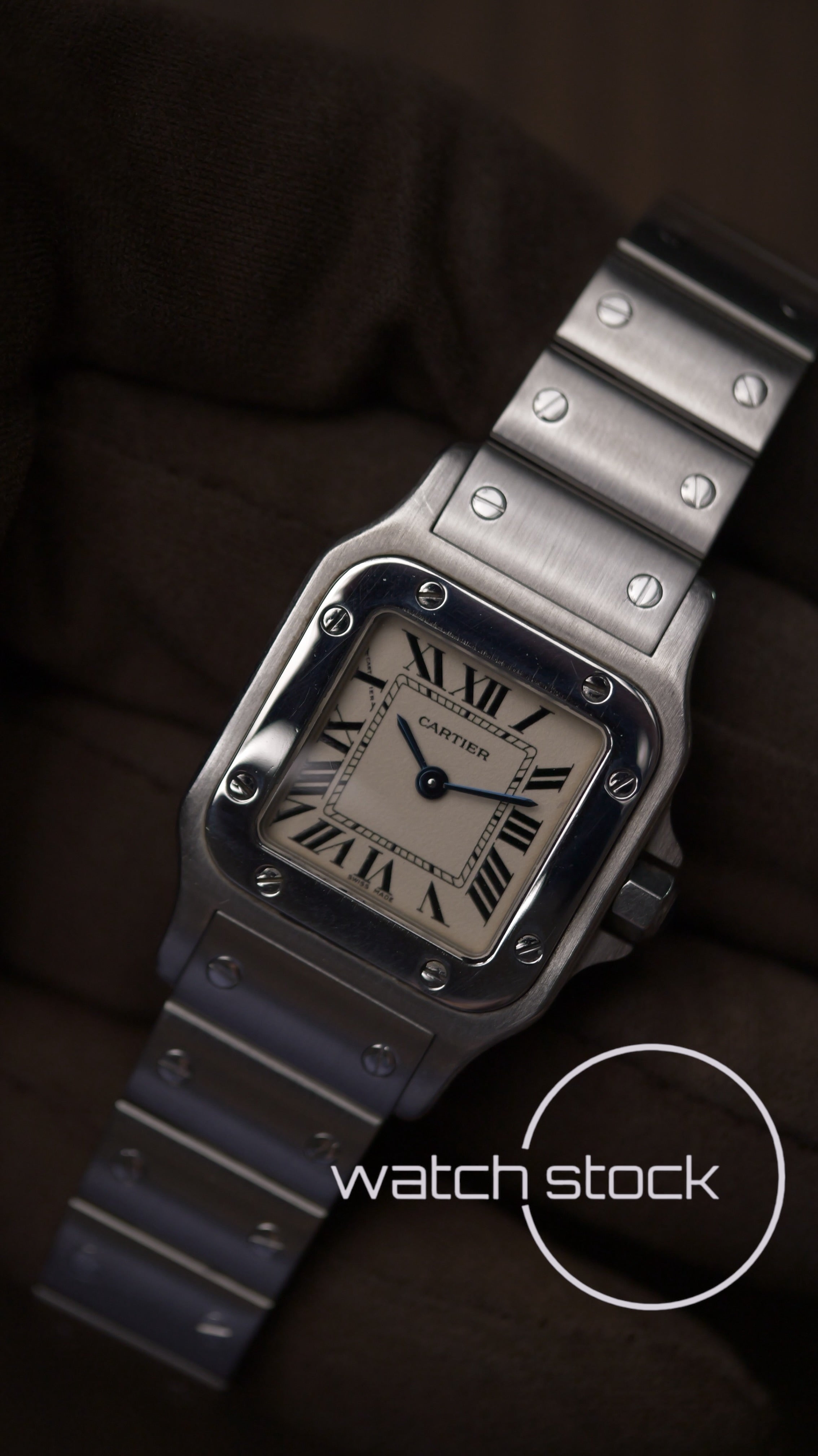 Cartier santos galbee lady quartz 24x35mm ref.1565