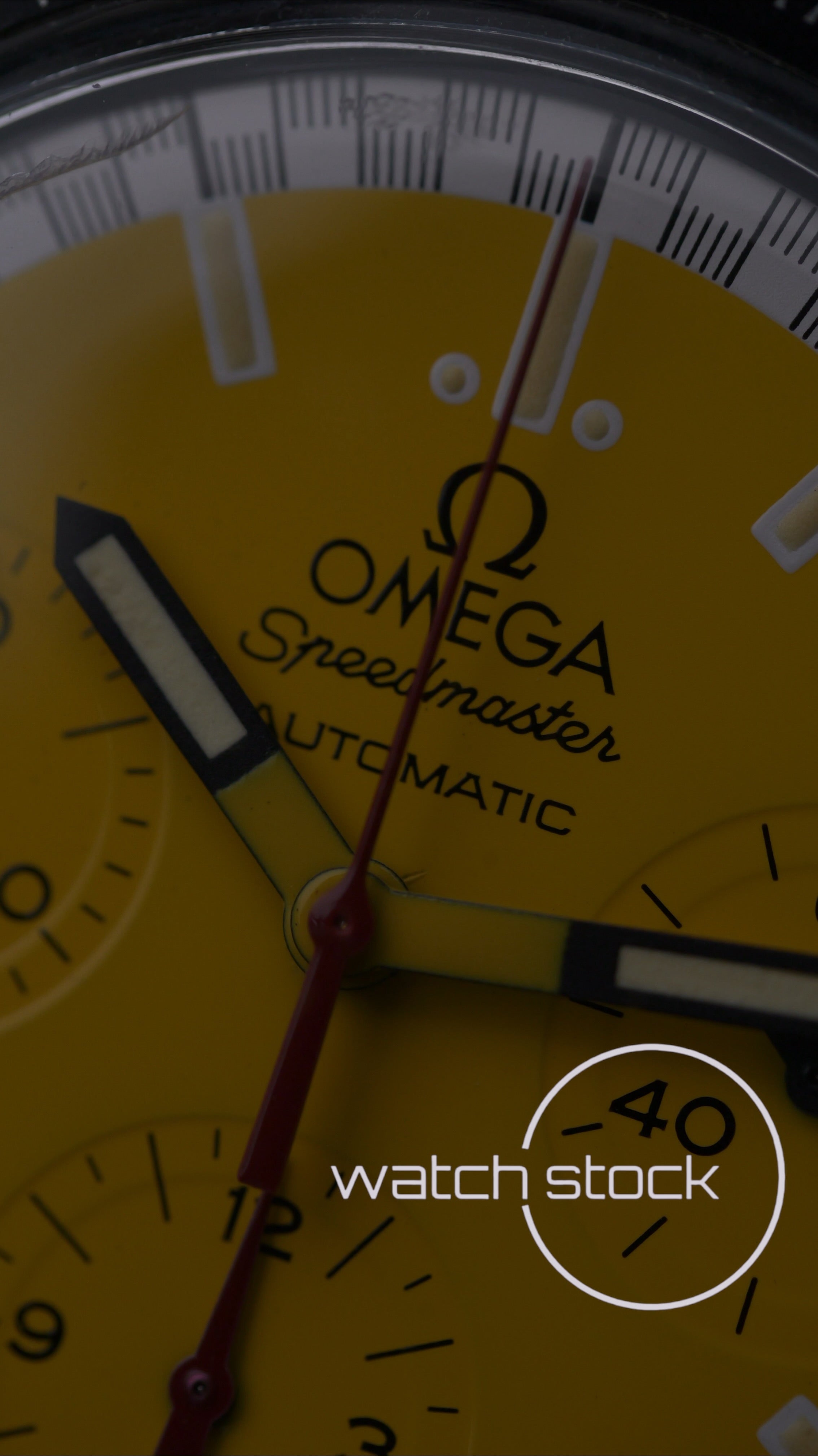 Omega speedmaster Schumacher yellow reduced ref. 3510.50 39mm automatic 1995