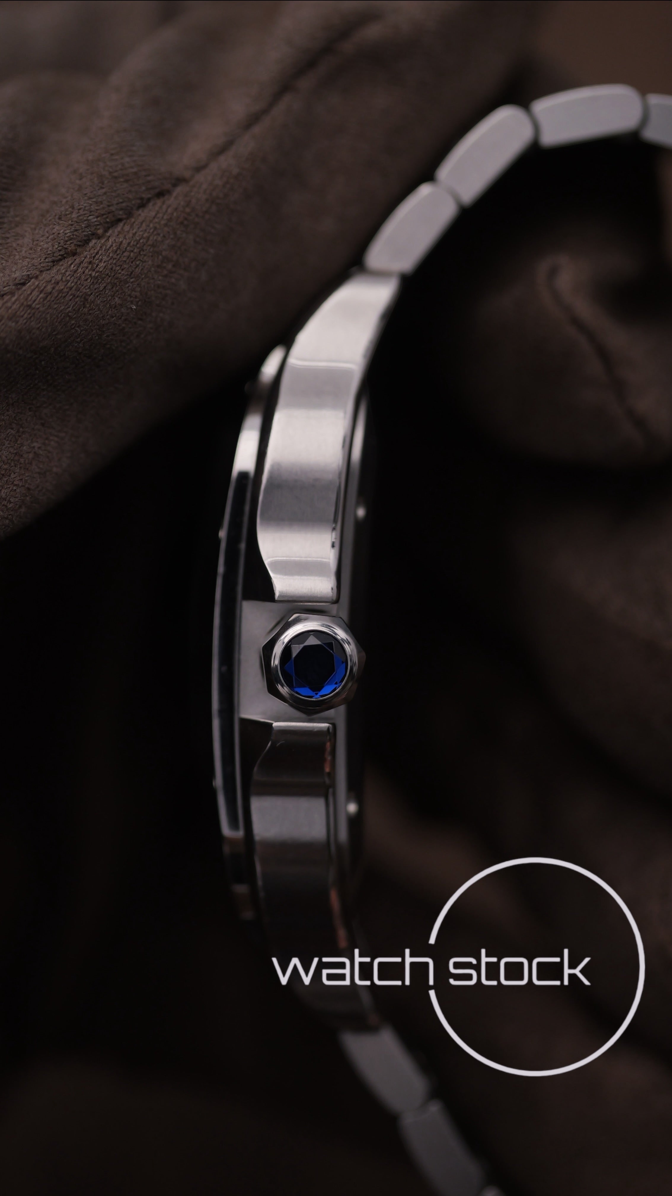 Cartier Santos LM blue dial Full Set