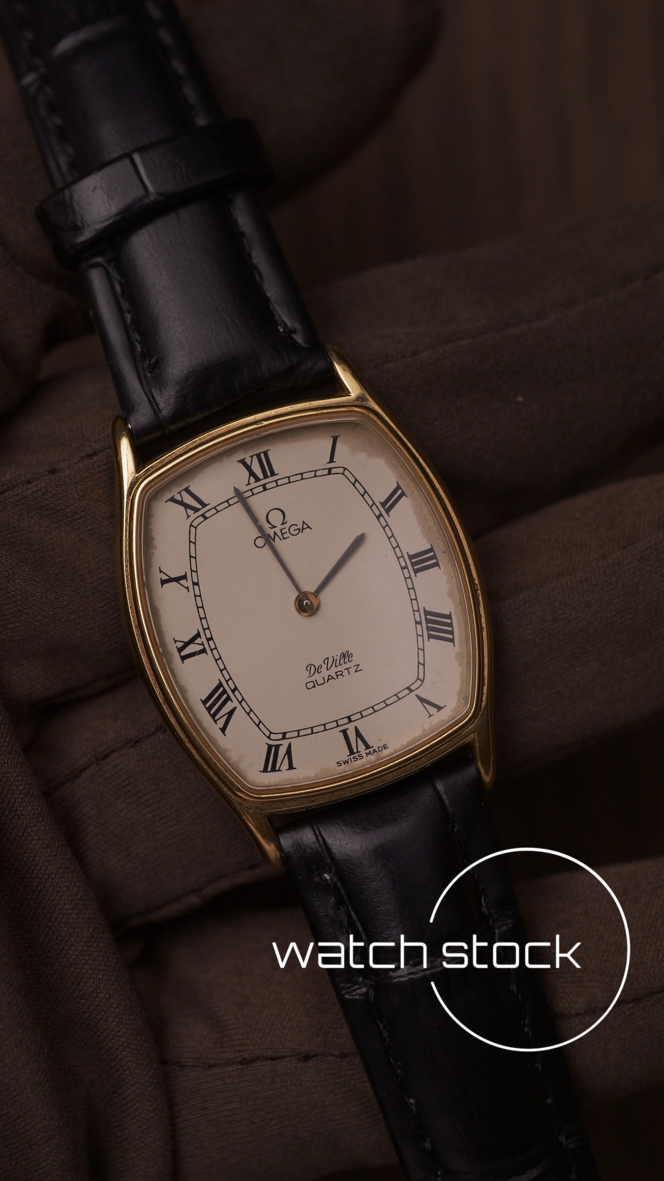 Omega De ville vintage 33mm placcato oro +paper