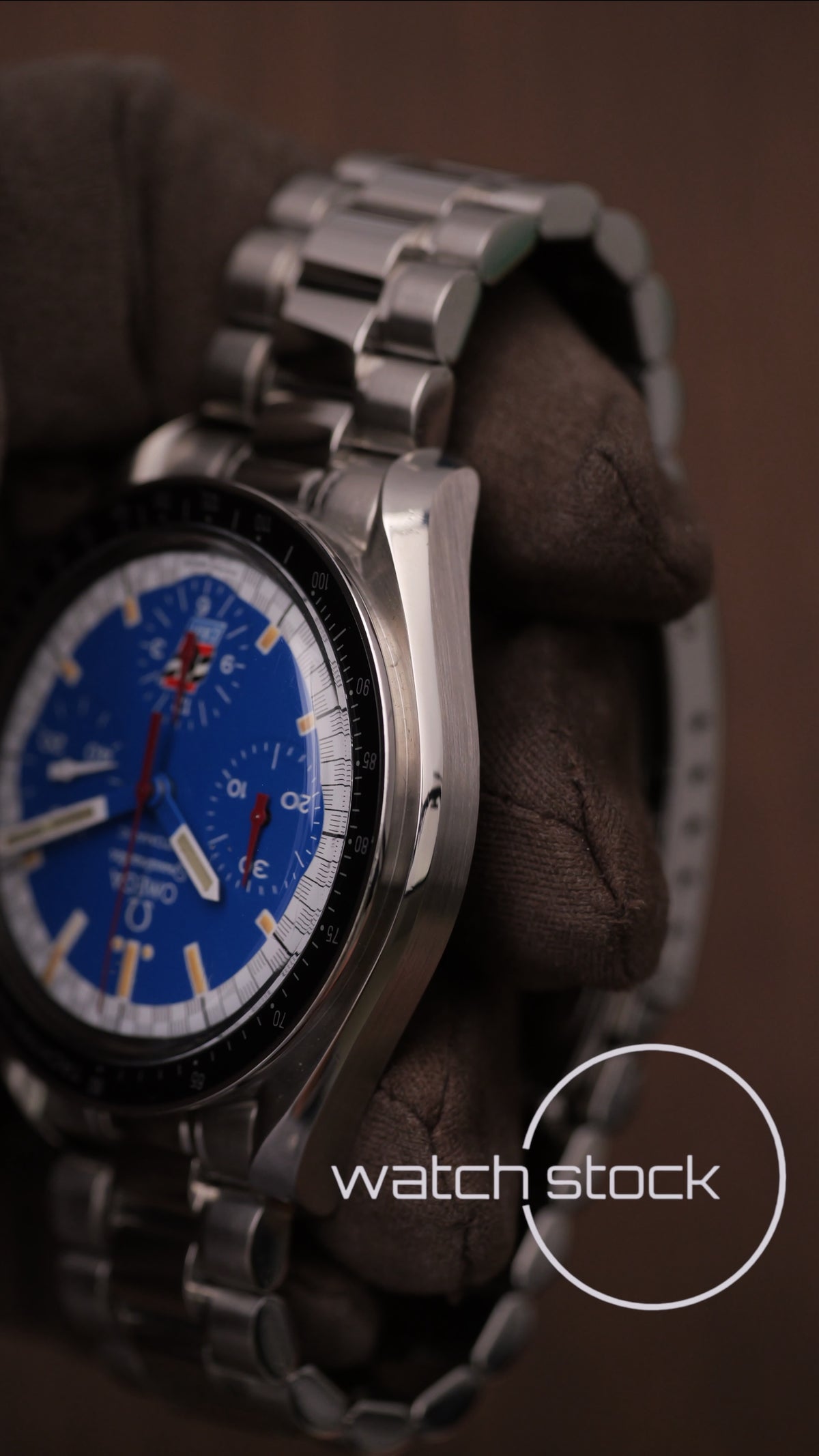 Omega speedmaster Schumacher blue Cart dial reduced ref. 175.0032 39mm automatic 1998
