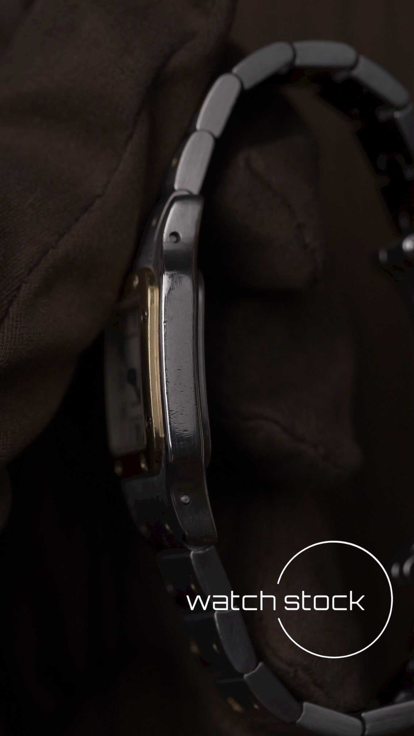 Cartier santos galbee lady quartz 24x35mm ref.1565