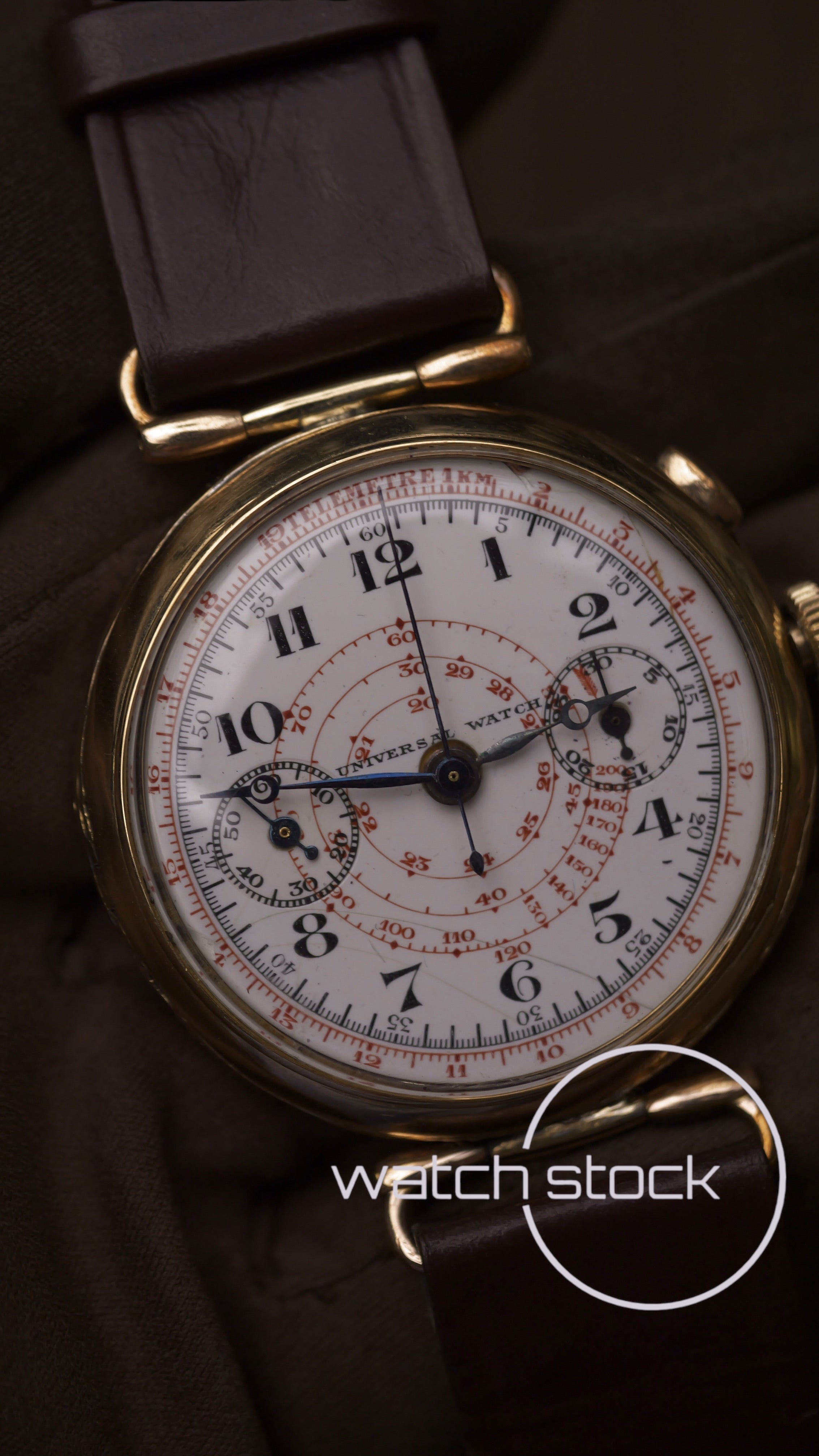 Universal geneve watch monopusher 1930 (40mm) white ceramic dial