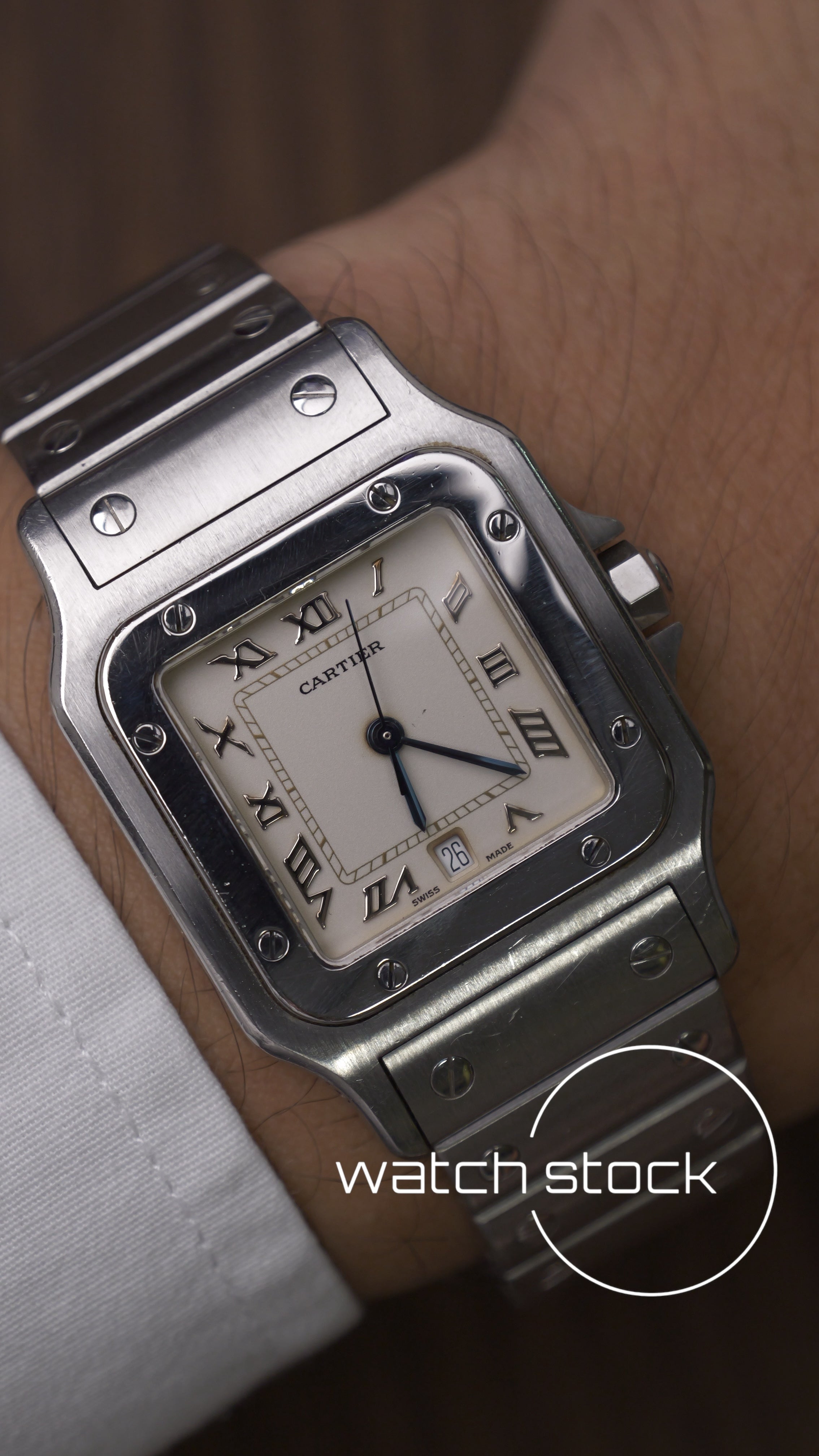 Cartier santos galbee men quartz 29x41mm ref.1564