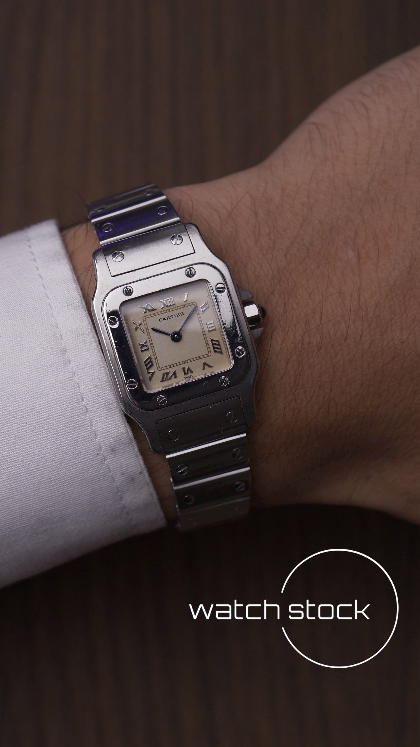 Cartier santos galbee lady quartz 24x35mm ref.9057930 FULL SET