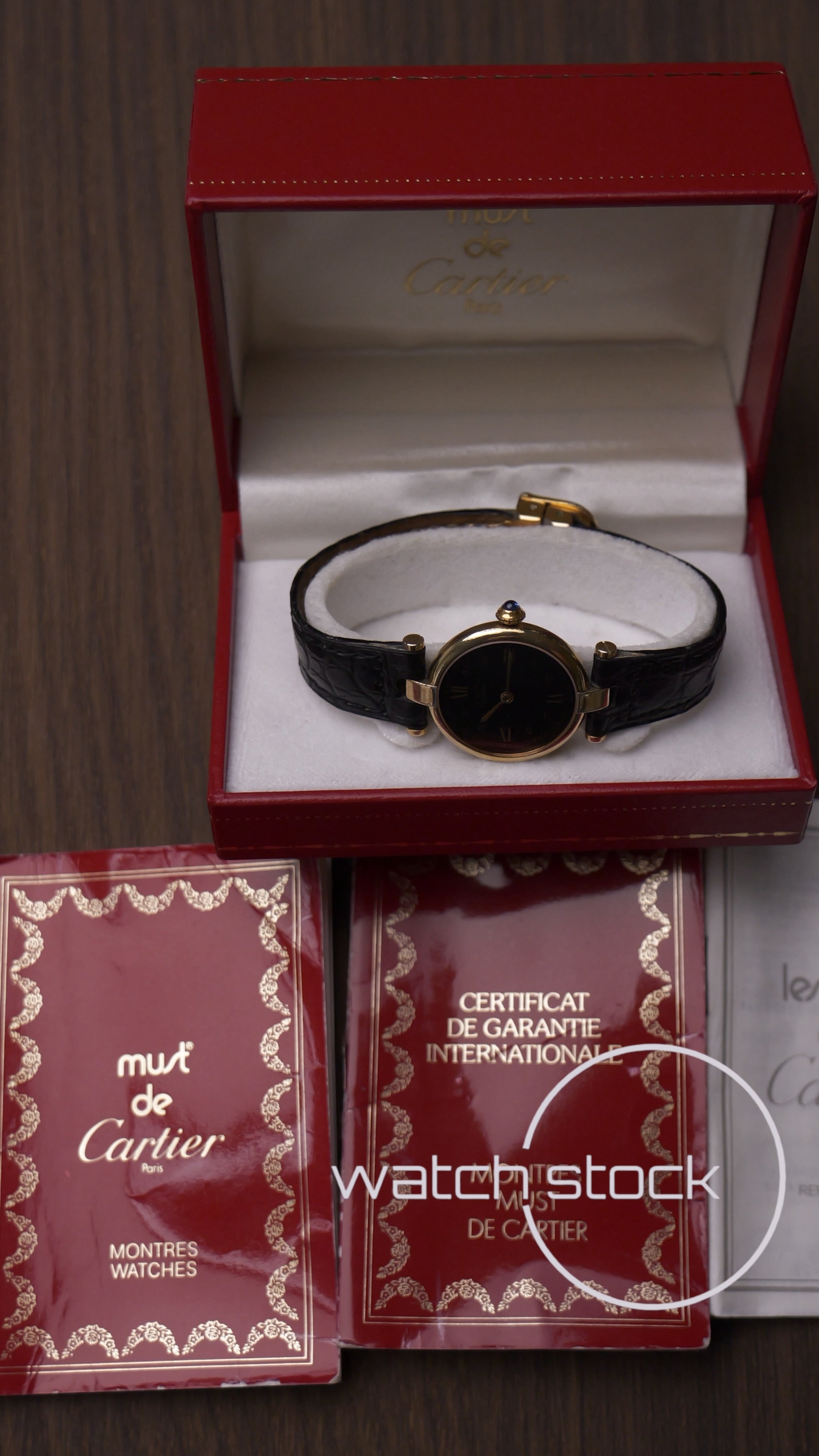 Cartier Vendome 24mm ref. 590004 lady FULL SET 1989