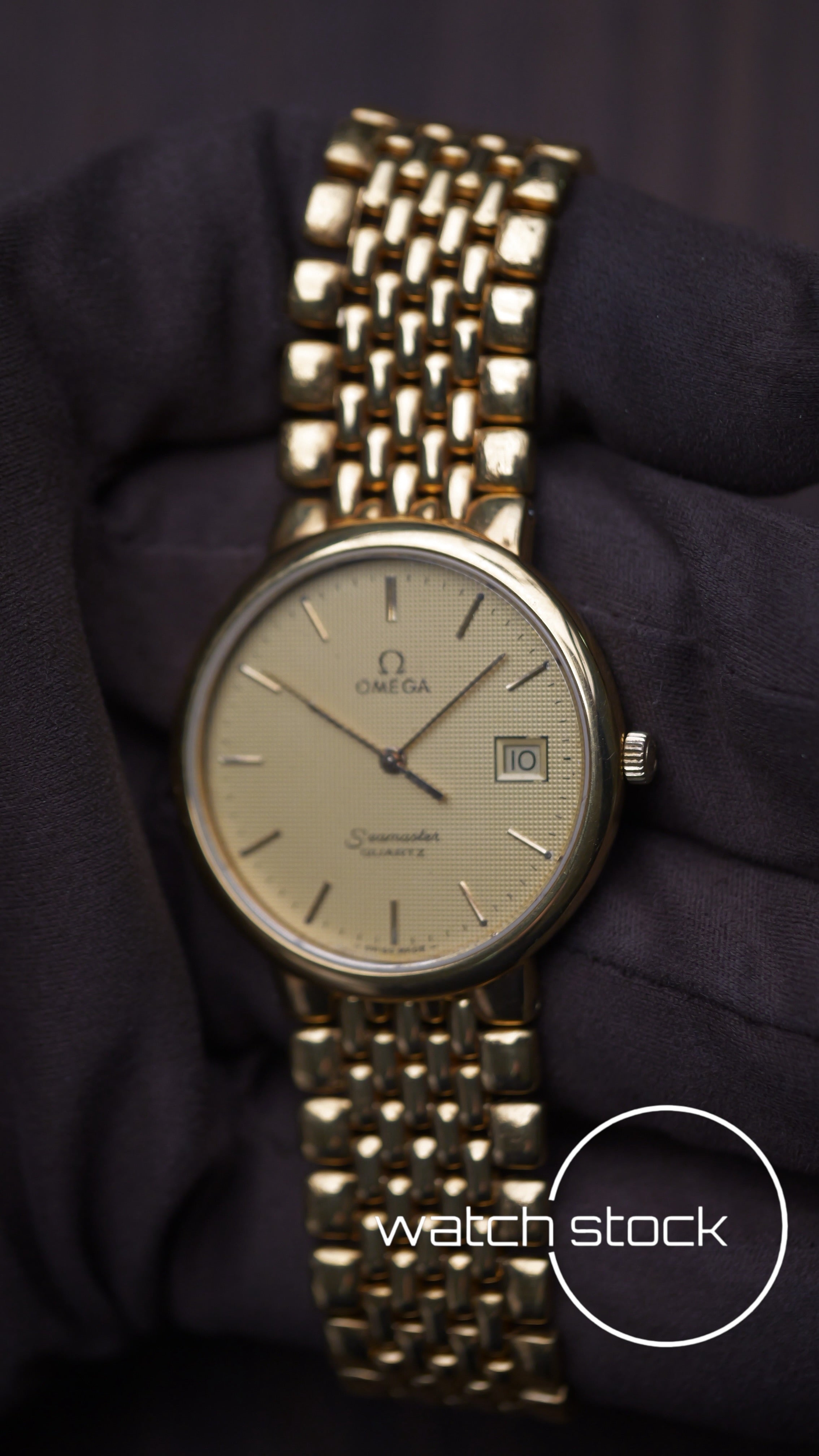 Omega Seamaster de ville 1993 vintage placcato oro Quartz