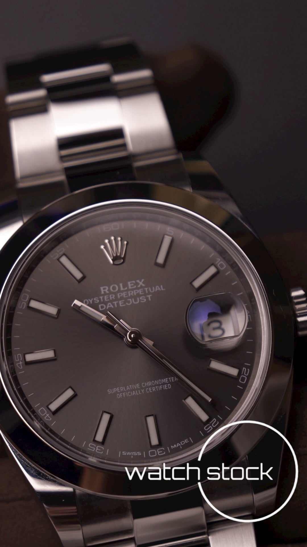 Rolex Datejust Dark Rhodium 41mm ref 126300 full set anno 2018