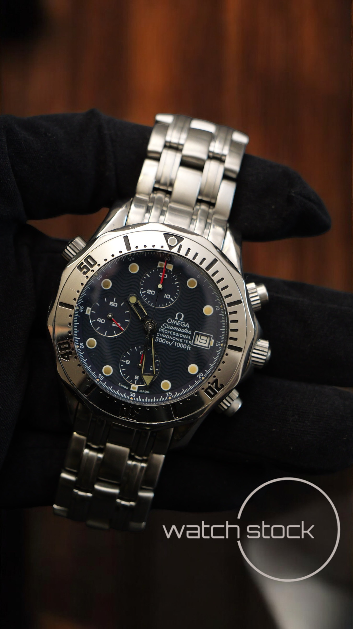 Omega seamaster 300m Chrono 41mm ref.178.0504 blue Revisionato