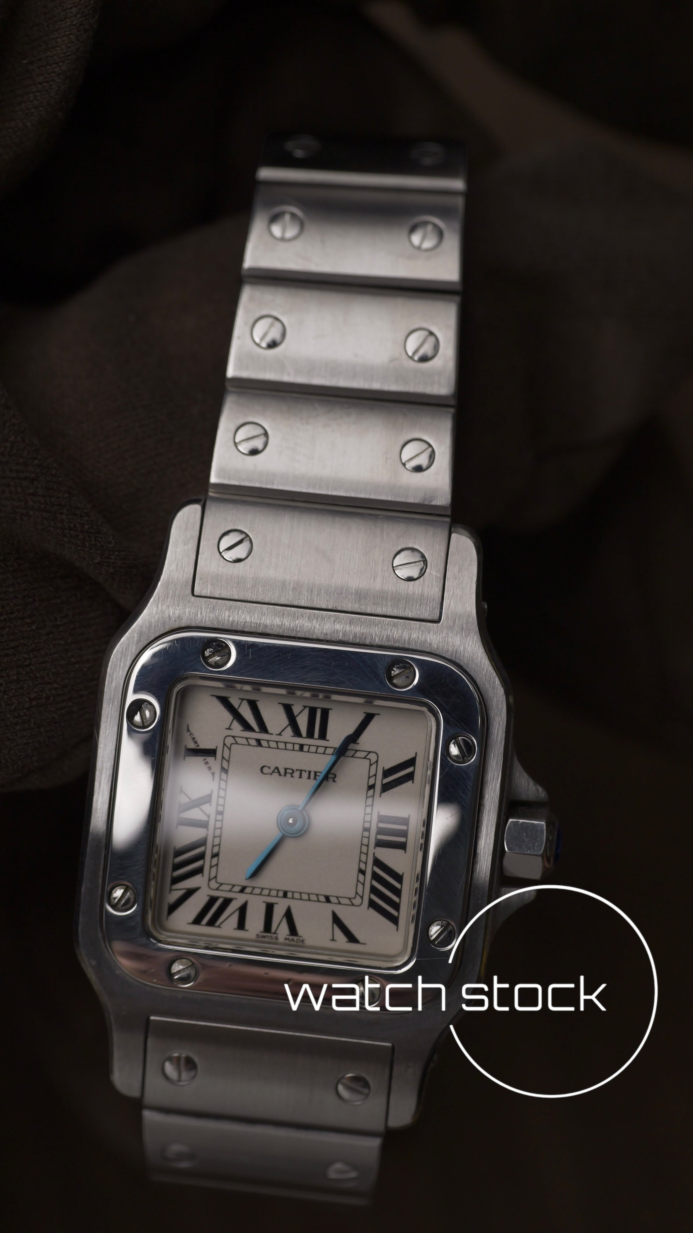 Cartier santos galbee lady quartz 24x35mm ref.1565