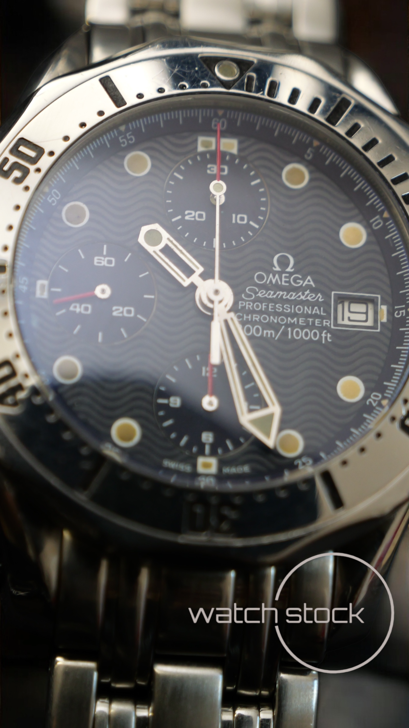 Omega seamaster 300m Chrono 41mm ref.178.0504 blue Revisionato