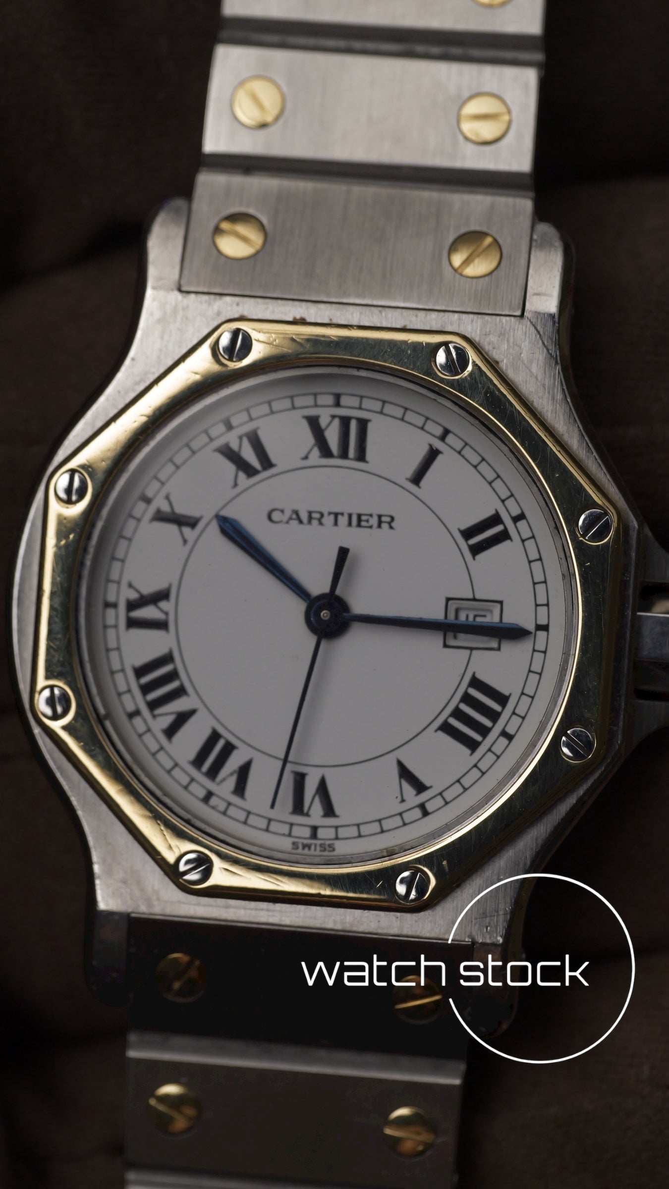 Cartier santos Octagon 30mm Large men ref.2966 Automatic
