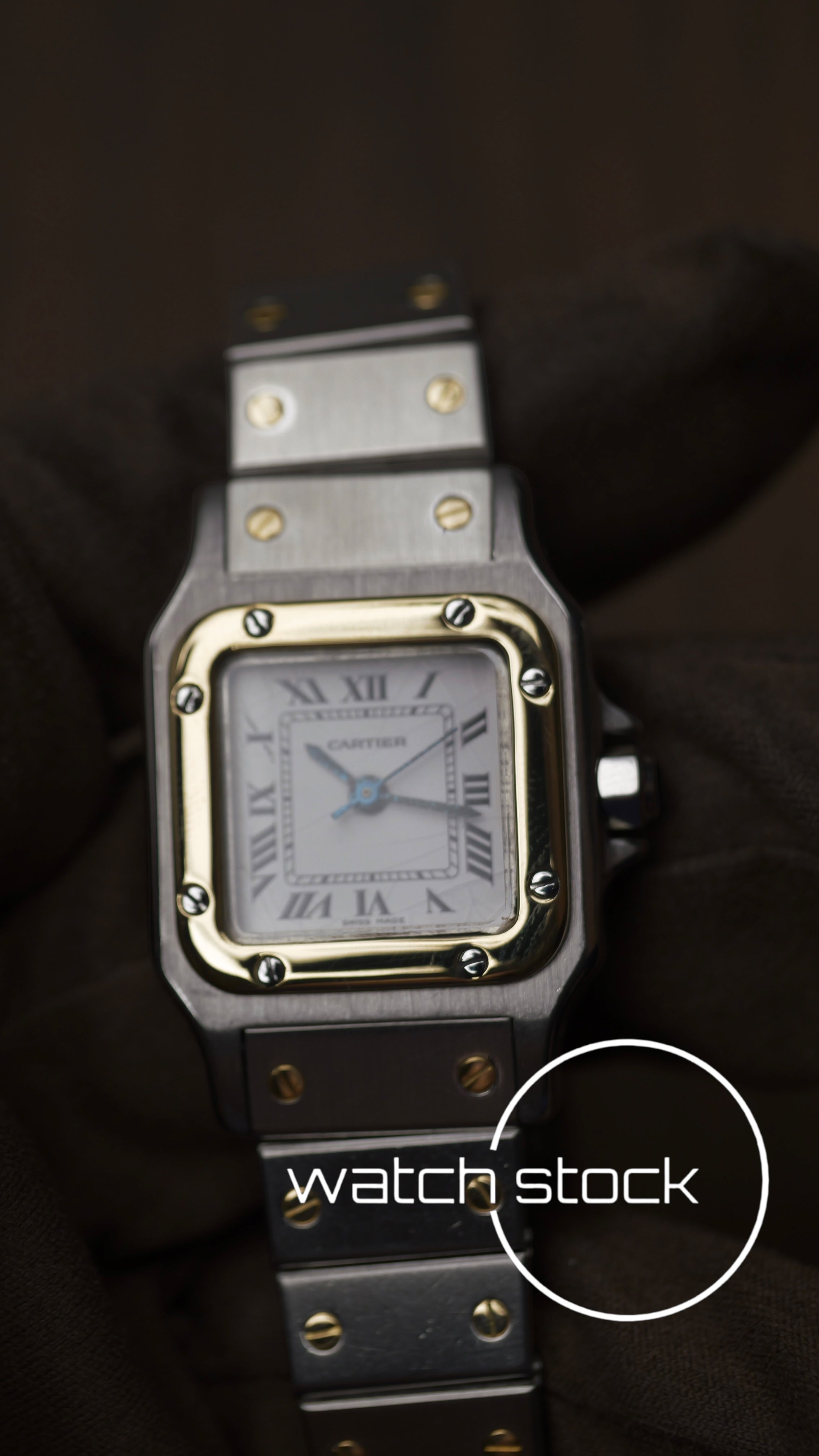 Cartier santos carré lady automatic ref.0902 24x35mm