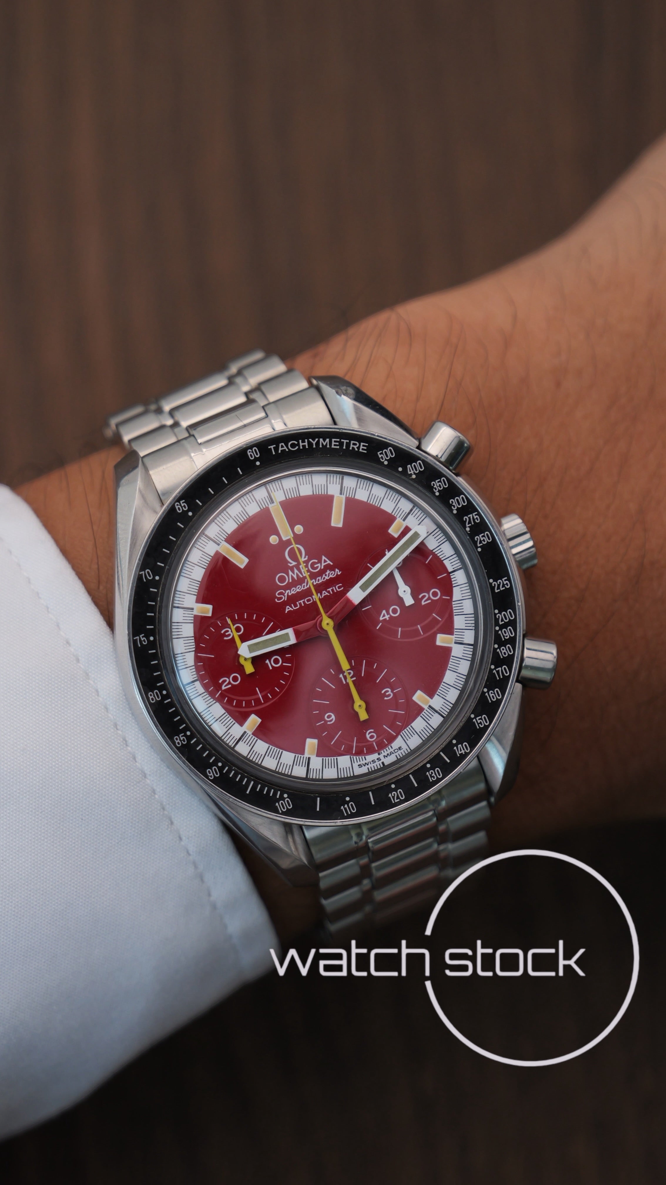Omega Speedmaster Reduced Schumacher Red Edition 39mm 1995