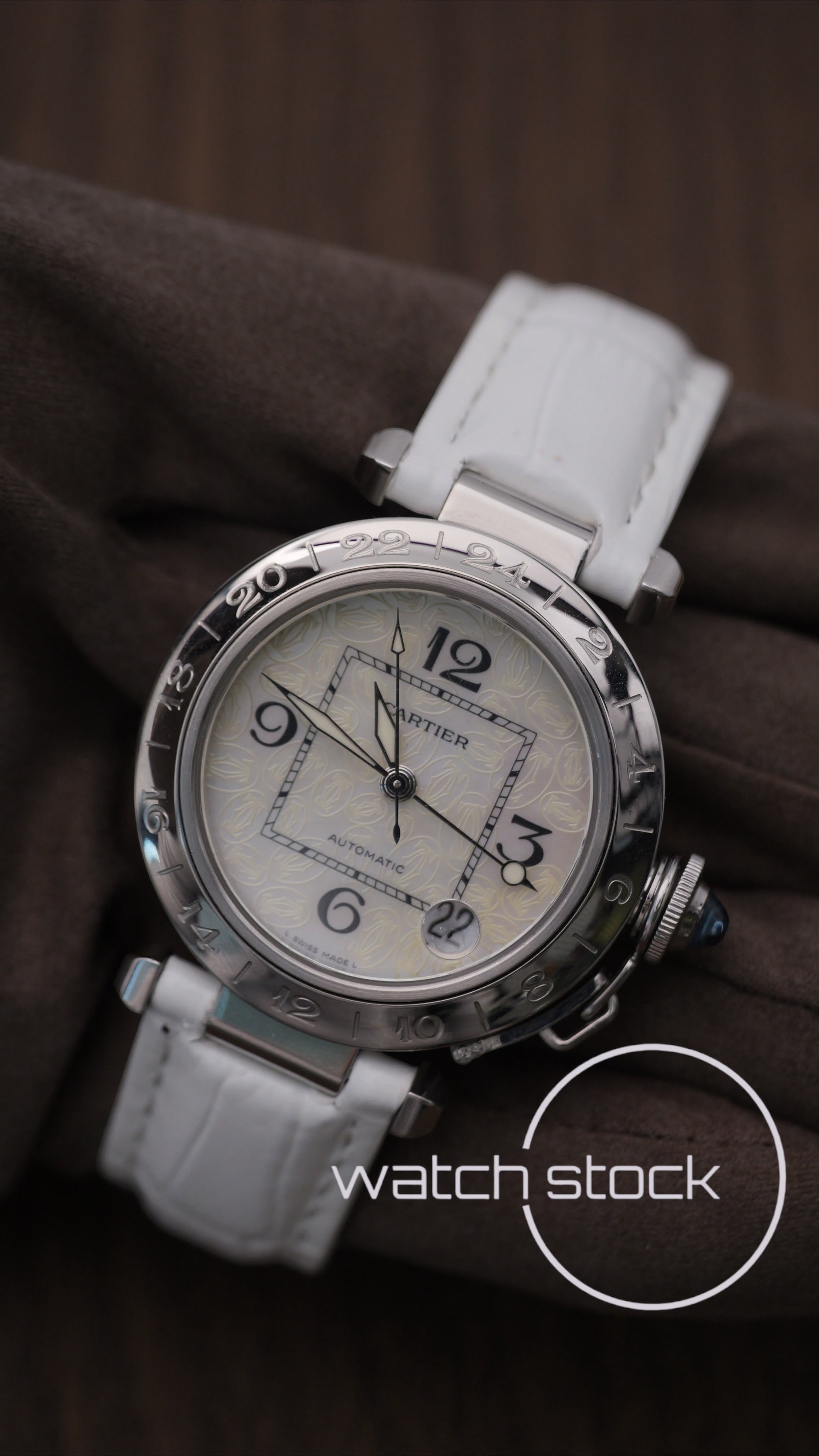 Cartier Pasha ref. 2377 MOP Dial Edizione Speciale Natale 2004