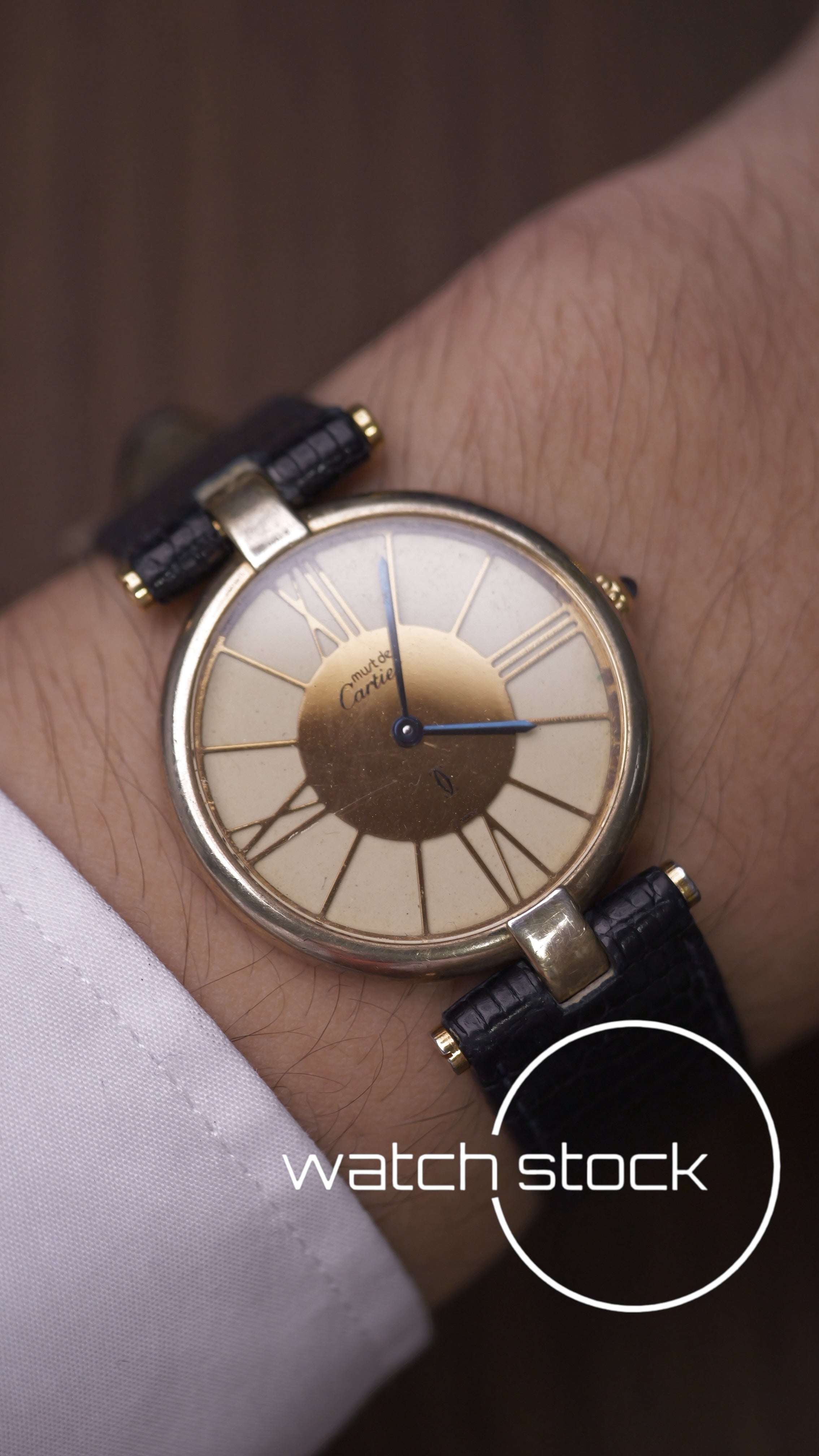 Cartier Vendome roman numbers dial anno 1990