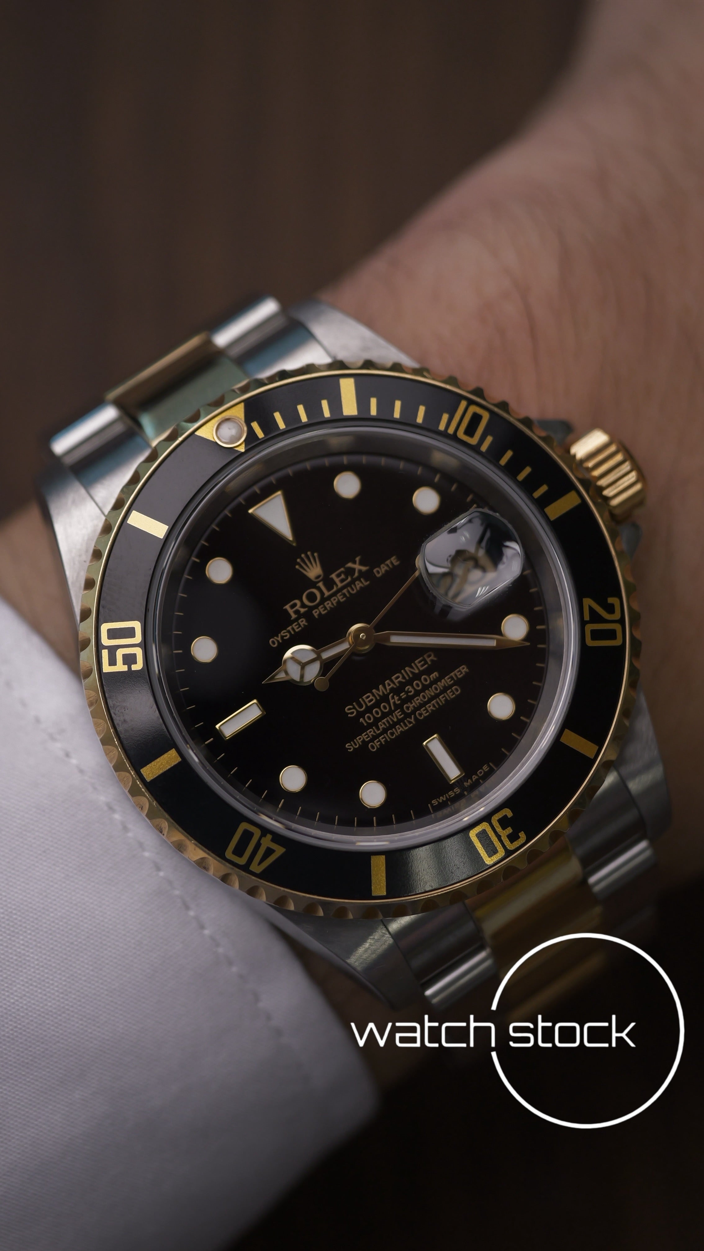 Rolex Submariner 40mm Ref:16613LN 2008 Full Set Two Tone