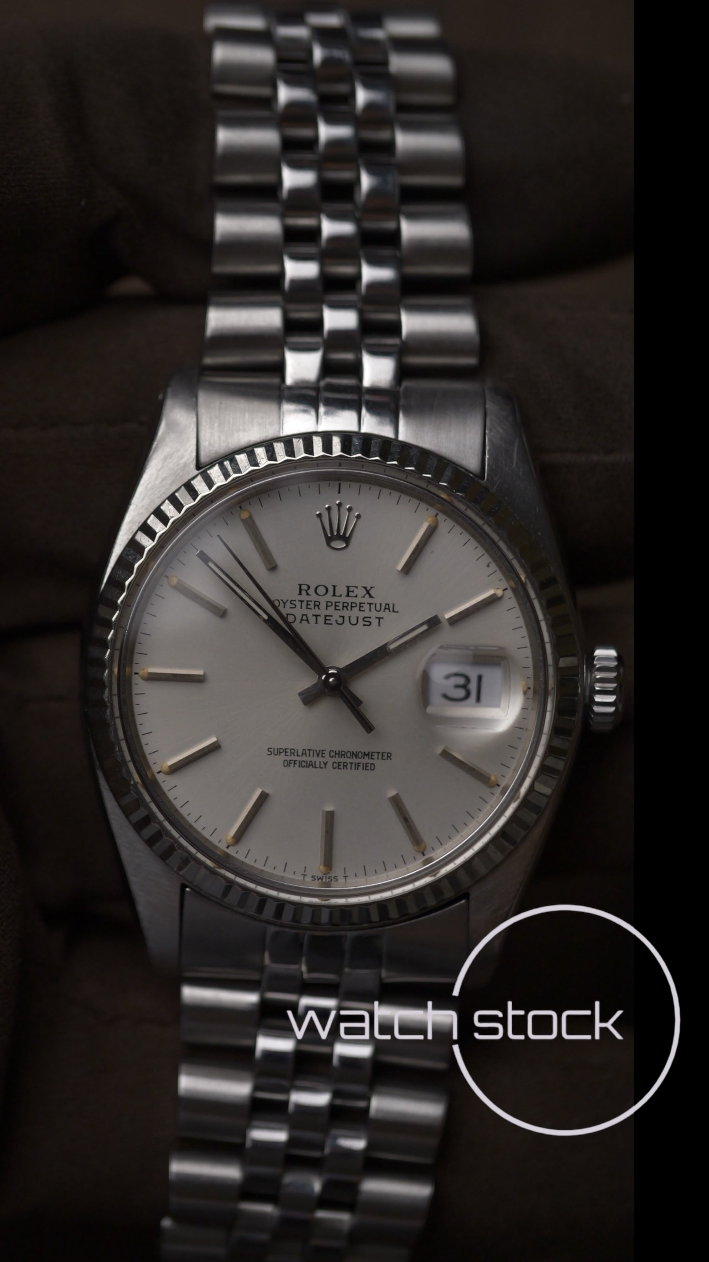 Rolex datejust 36mm 16014 argènté dial
