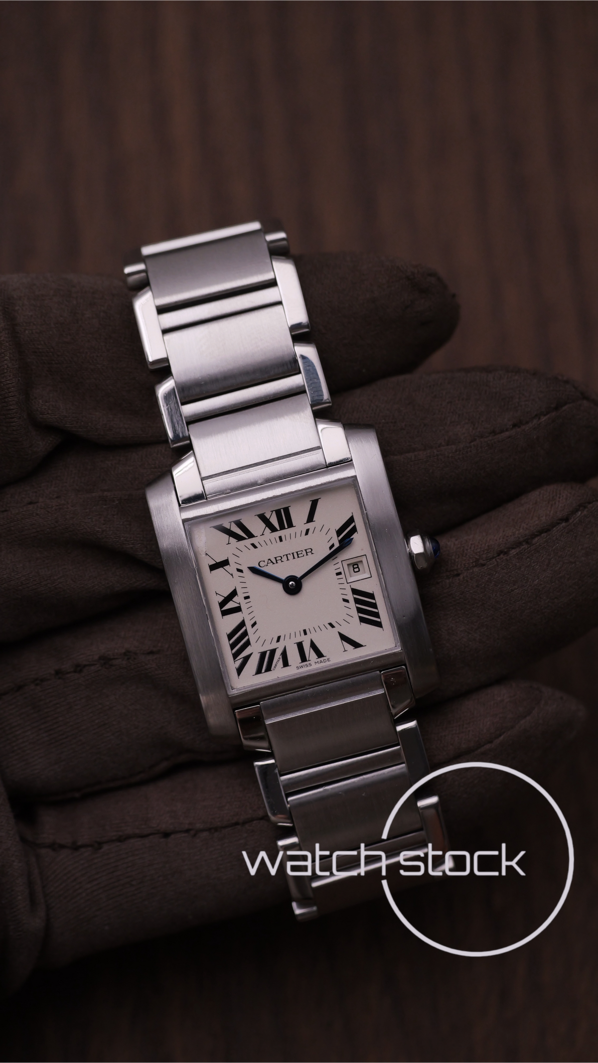 Cartier tank francaise medium ref.2465 29x30mm quartz