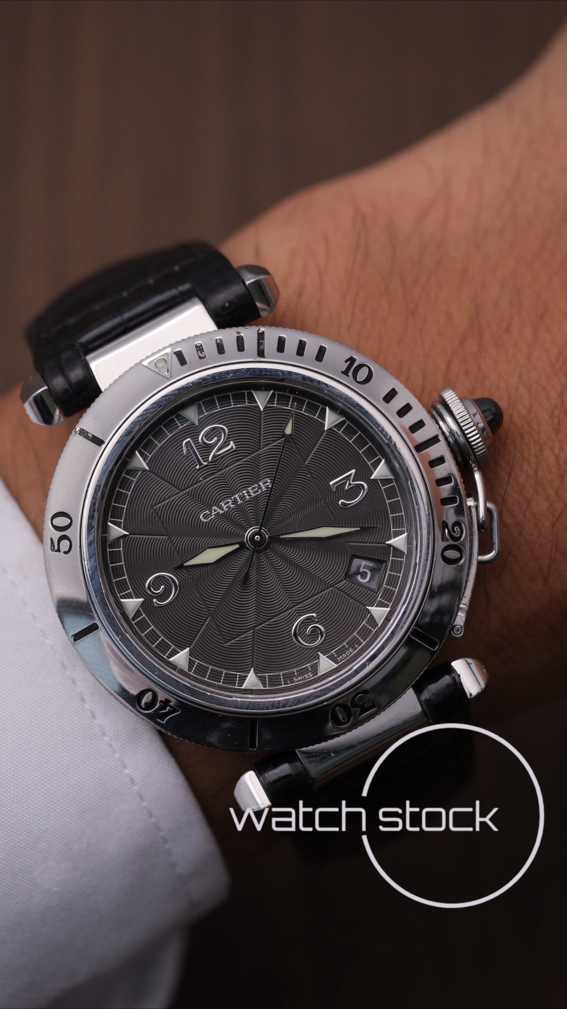 Cartier Pasha Automatic 38mm ref.2379 Platinum