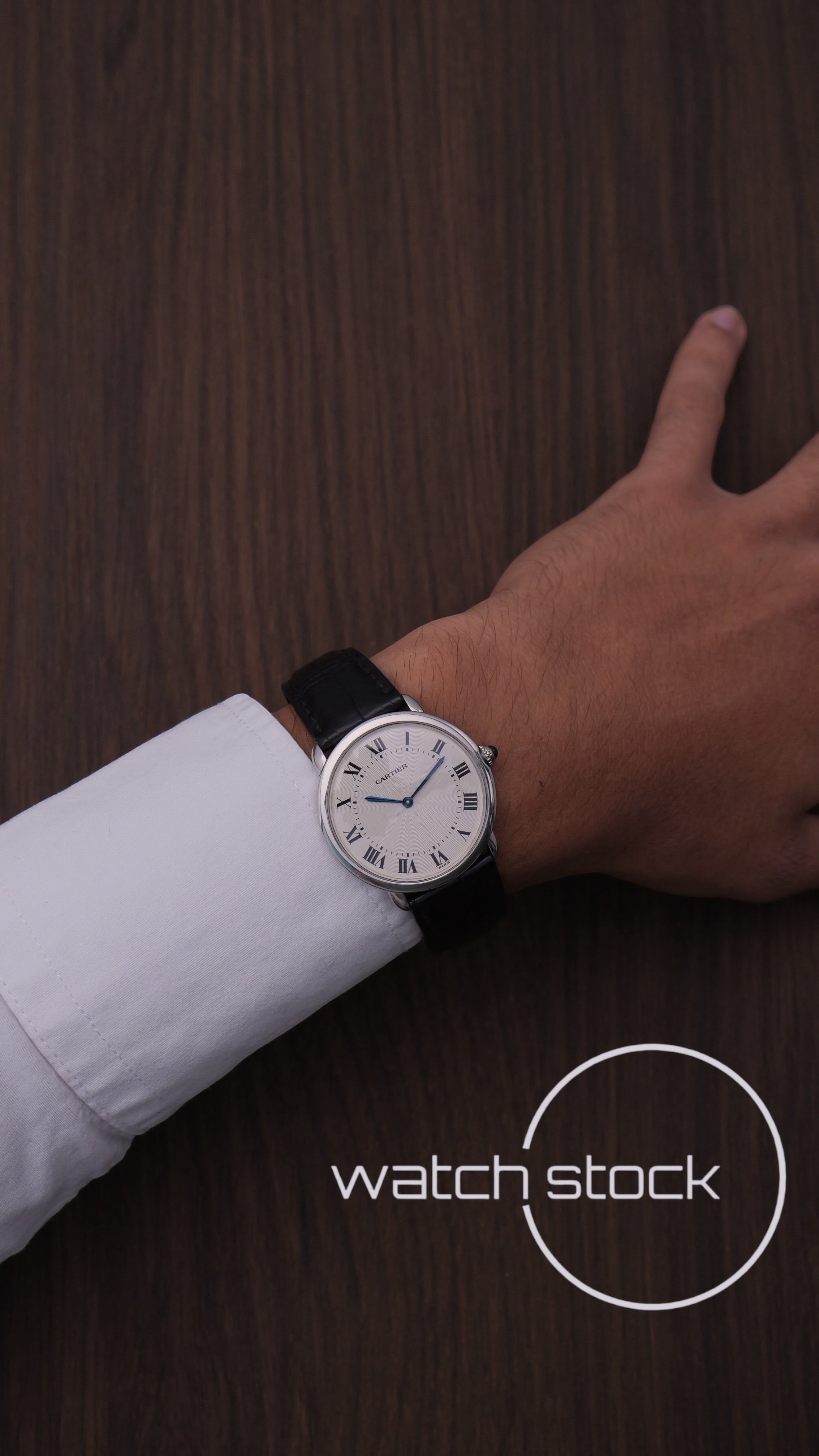 Cartier Ronde Louis Cartier 36mm ref.1297 MOLTO RARO Platino e Oro Bianco