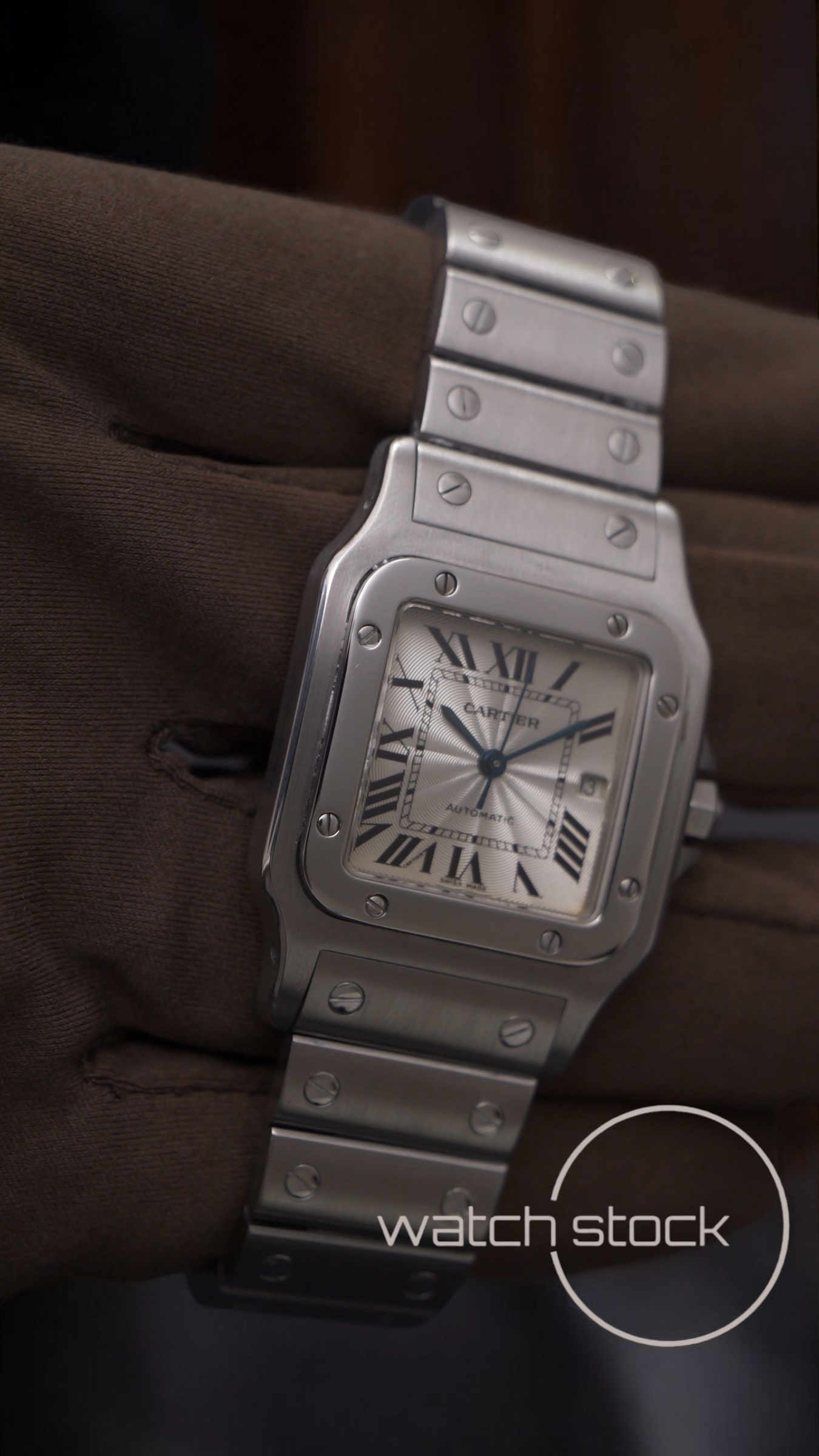 Cartier-santos-galbee-automatic-29mm watch-stock