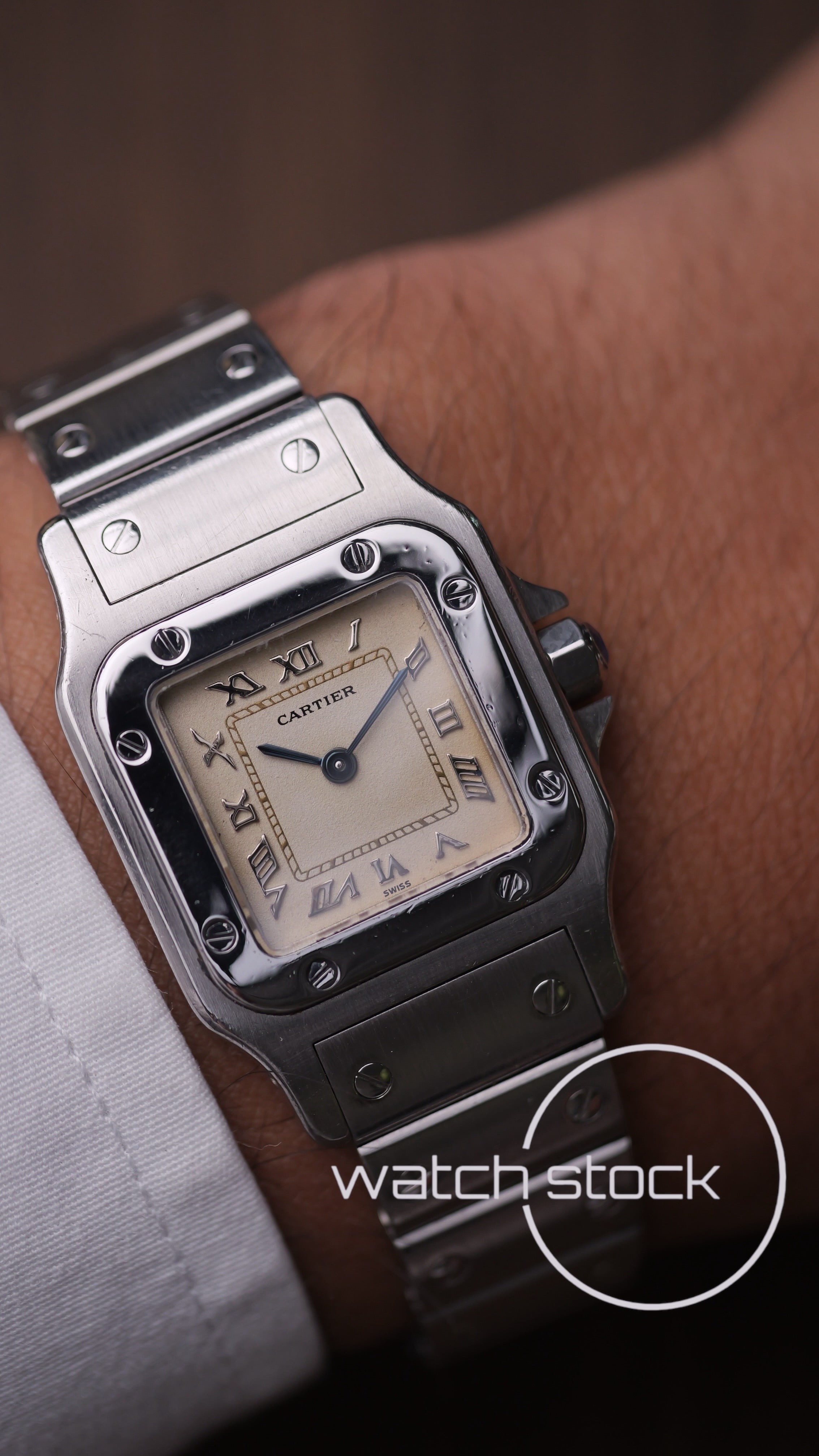 Cartier santos galbee lady quartz 24x35mm ref.9057930 FULL SET