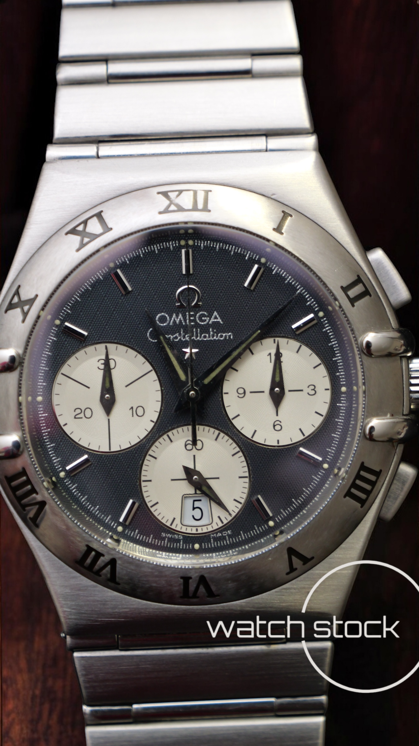 Omega costellation double Eagle chrono (39mm) blue dial