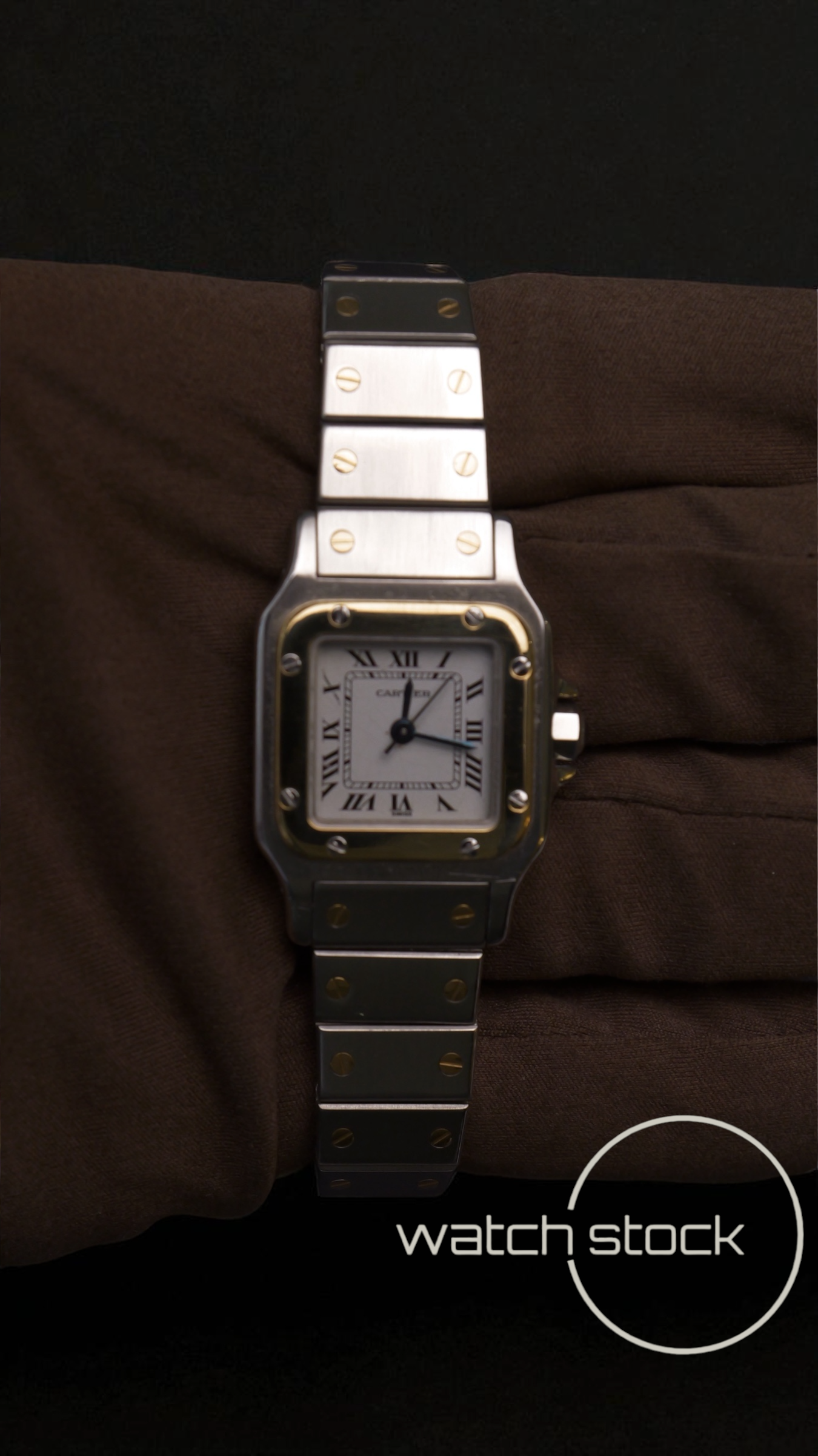 Cartier santos carré lady automatic ref.1170902 24x35mm