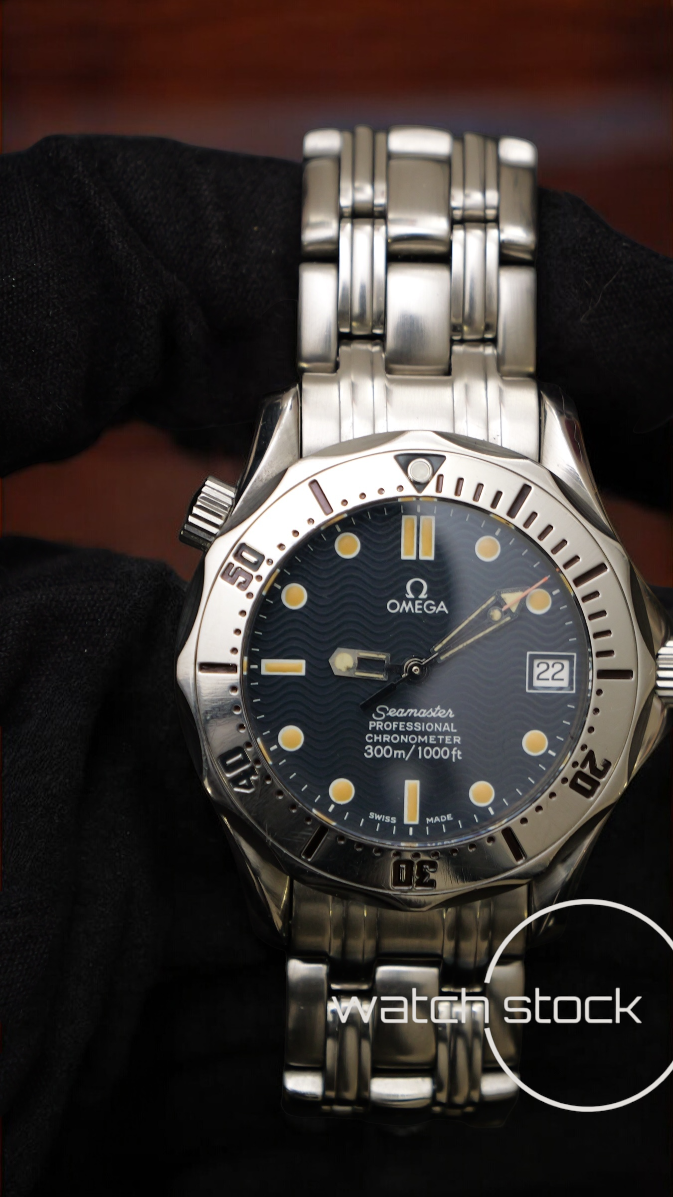 Omega seamaster 300m automatic 36mm blue dial ref. 168.1502