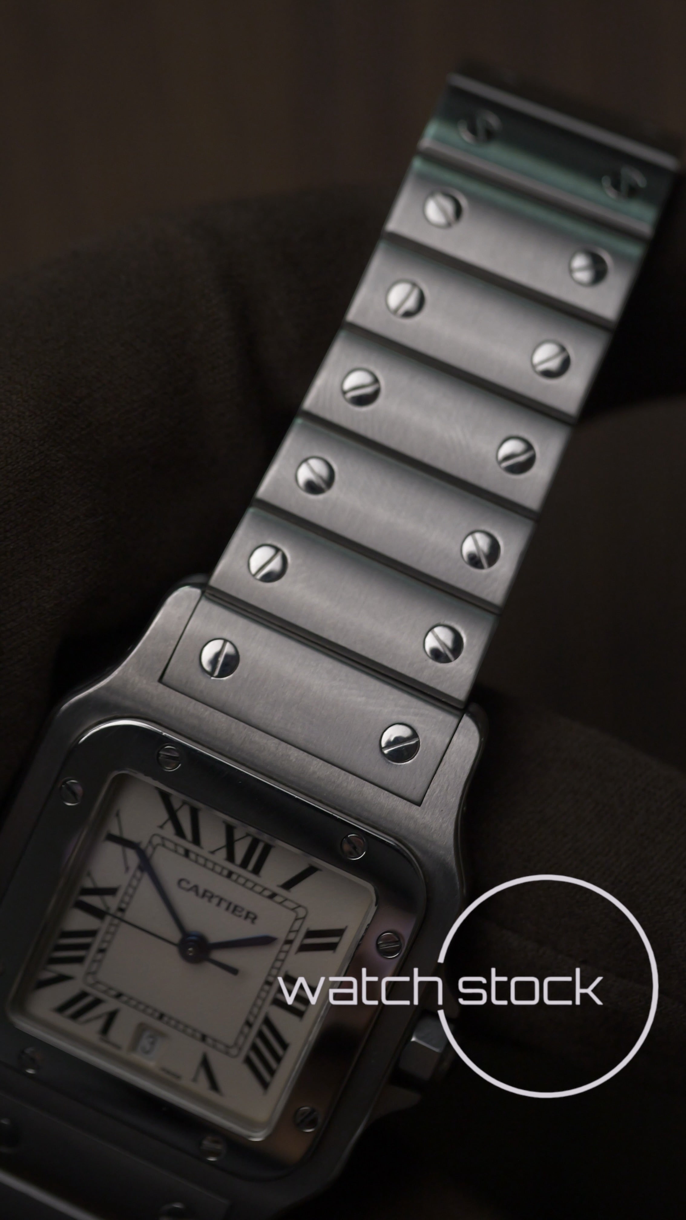 Cartier santos galbee Full set 1564 men quartz 29x41mm
