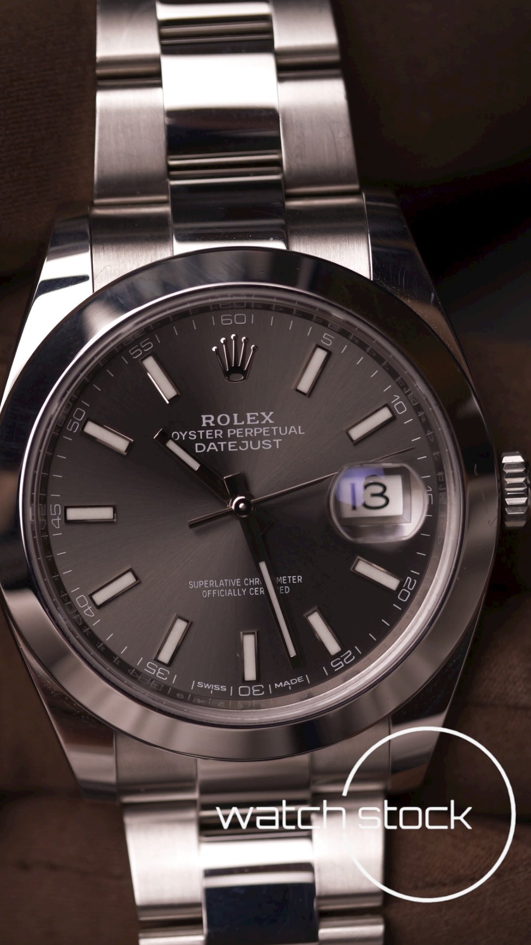Rolex Datejust Dark Rhodium 41mm ref 126300 full set anno 2018