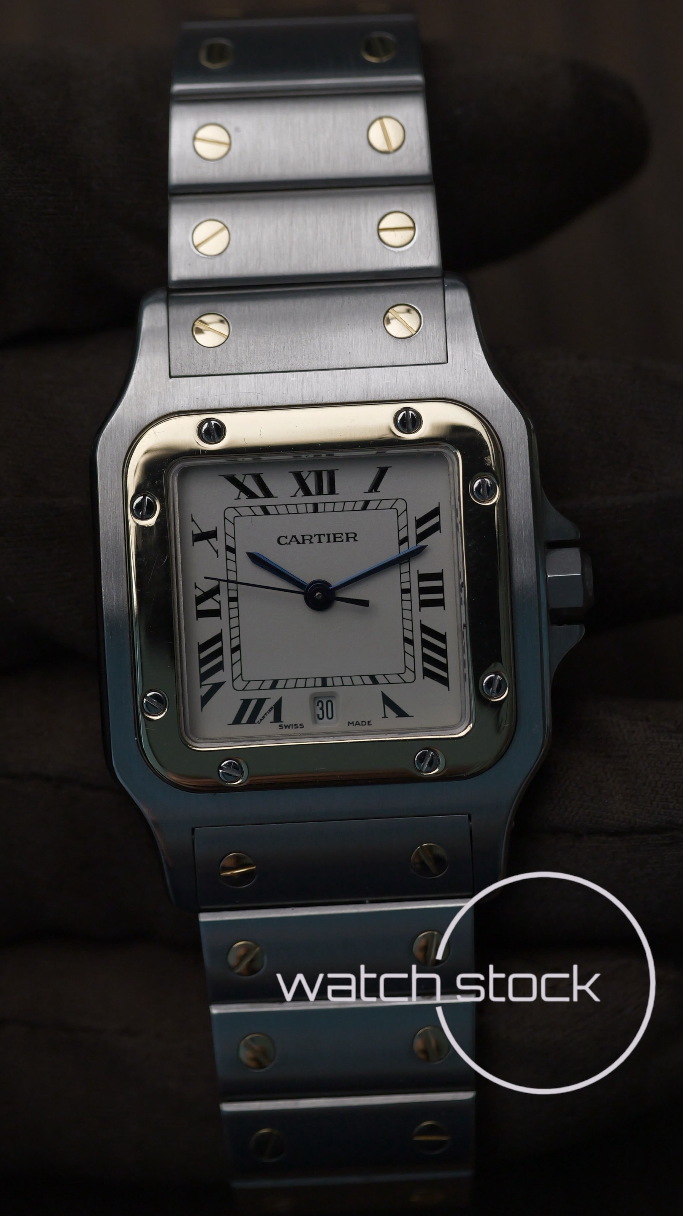 Cartier santos galbee 29x41mm Ref. 1566 box+libretti