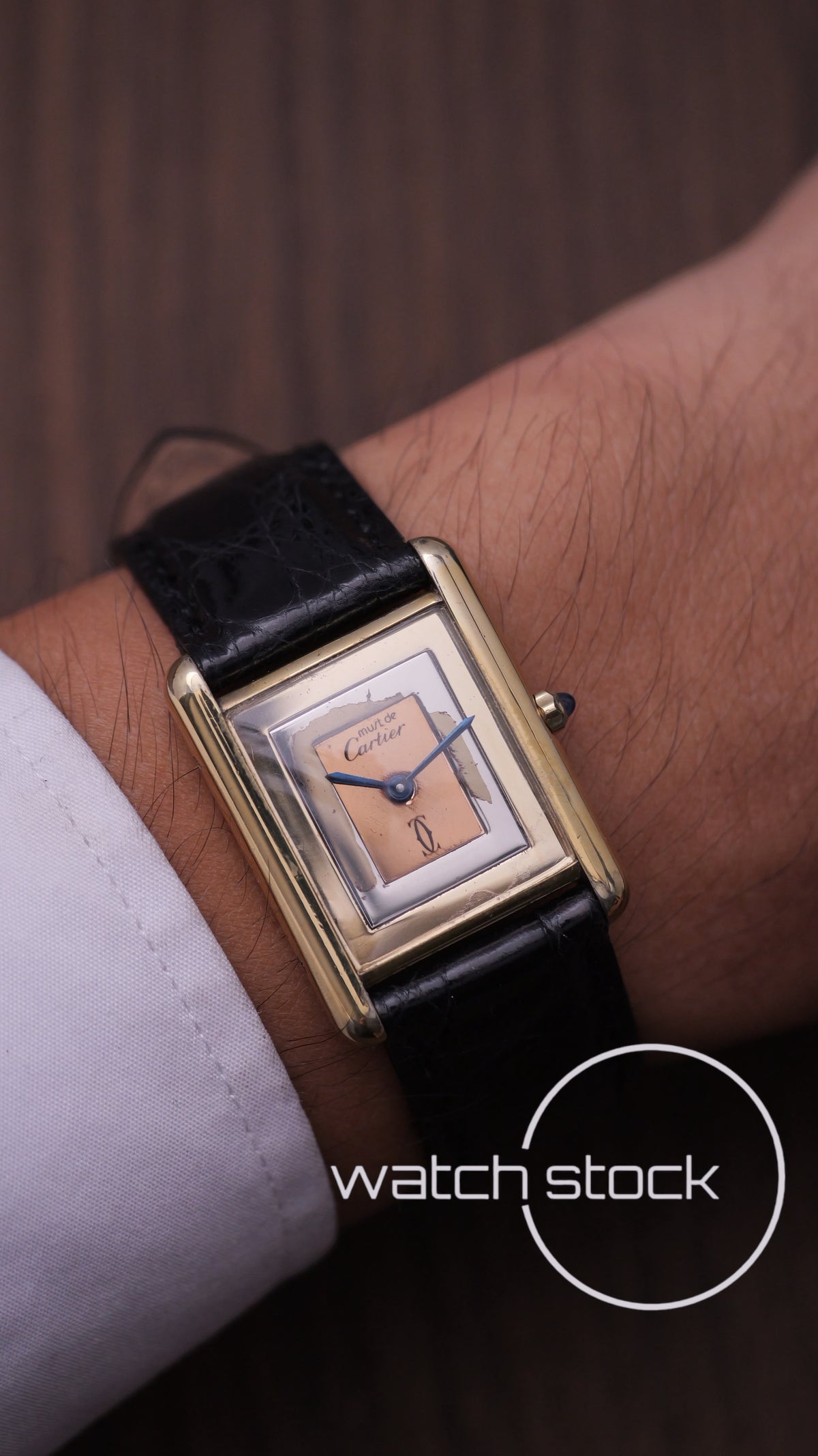 Cartier Tank trinity dial vintage men size