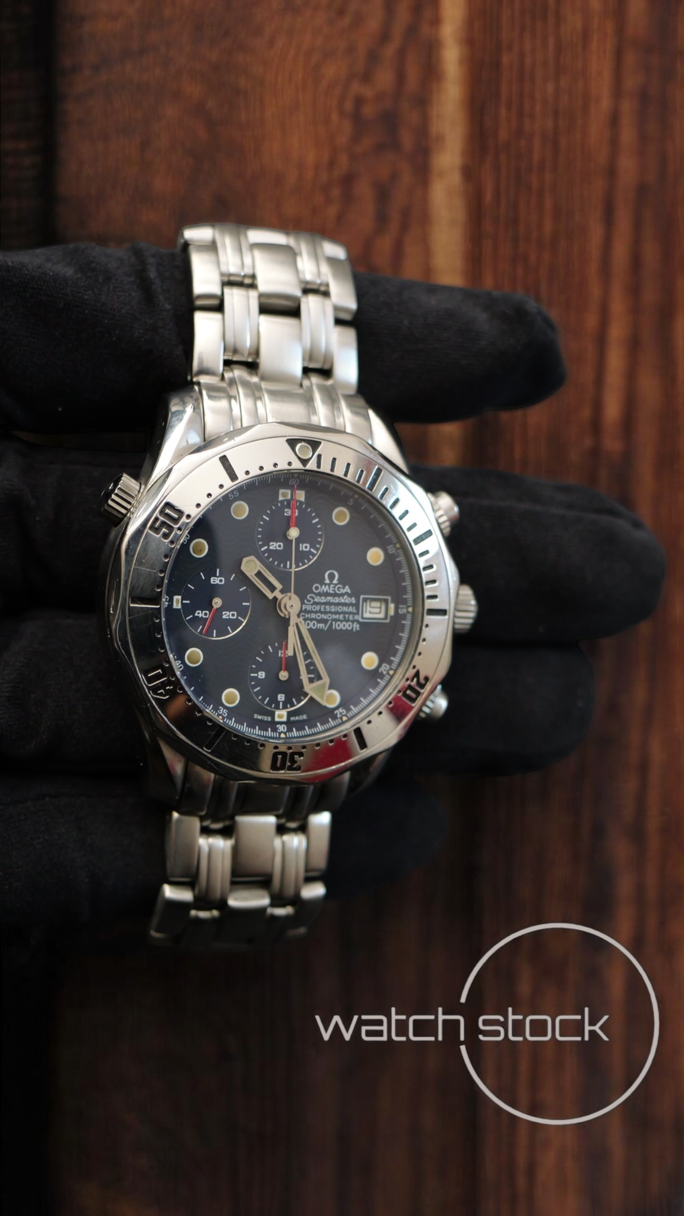 Omega seamaster 300m Chrono 41mm ref.178.0504 blue Revisionato