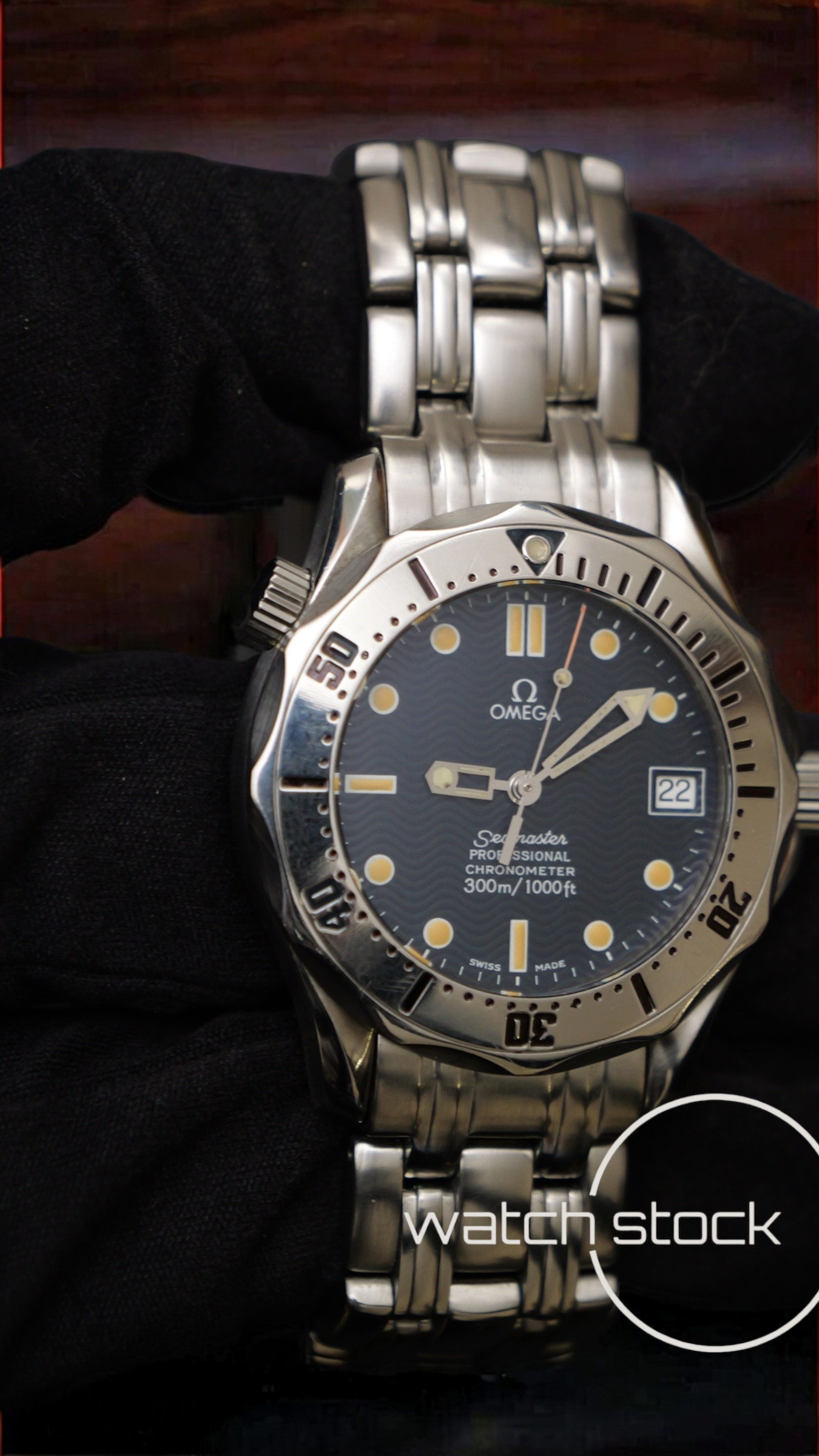 Omega seamaster 300m automatic 36mm blue dial ref. 168.1502