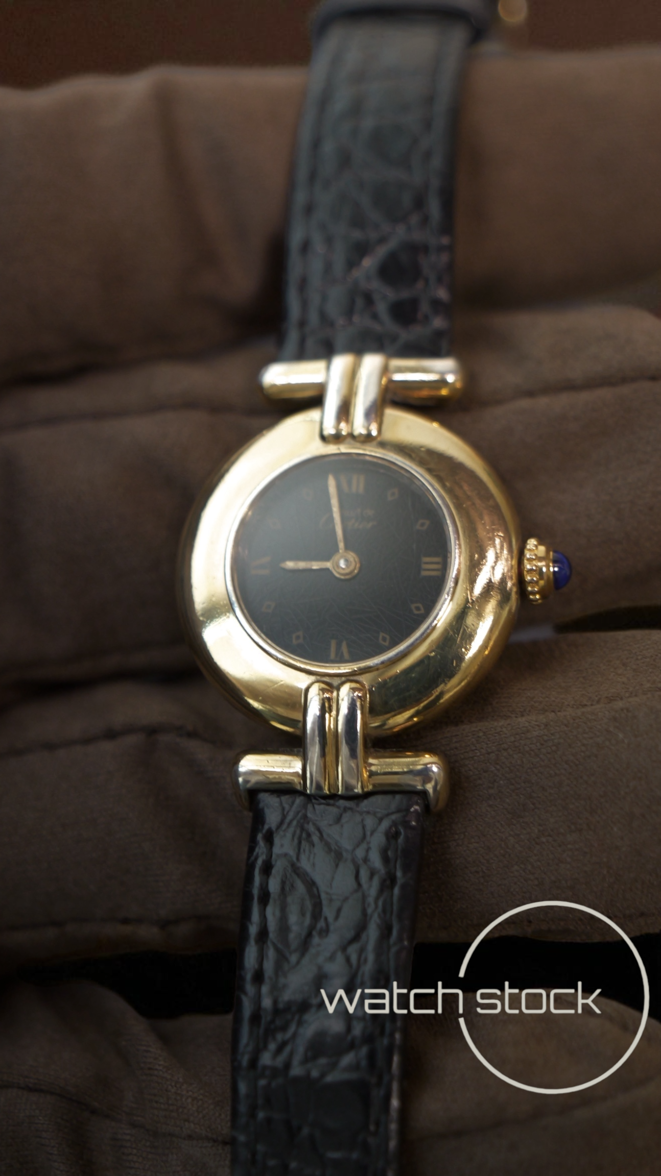 Cartier vermeil colisee spider dial 24mm ref. 590002 quarz