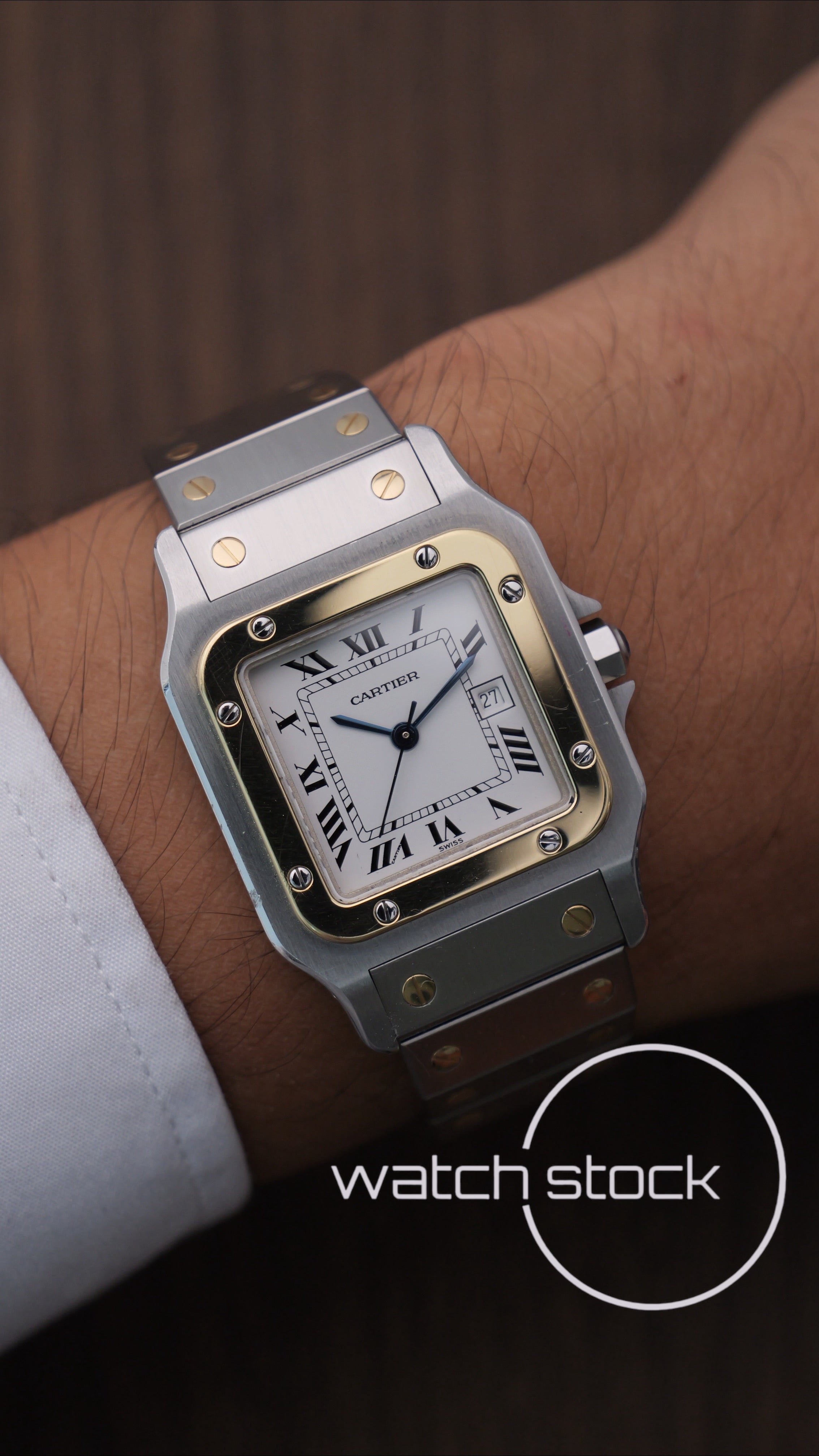 Cartier santos carré ref.2961 Automatic vintage 29x41mm