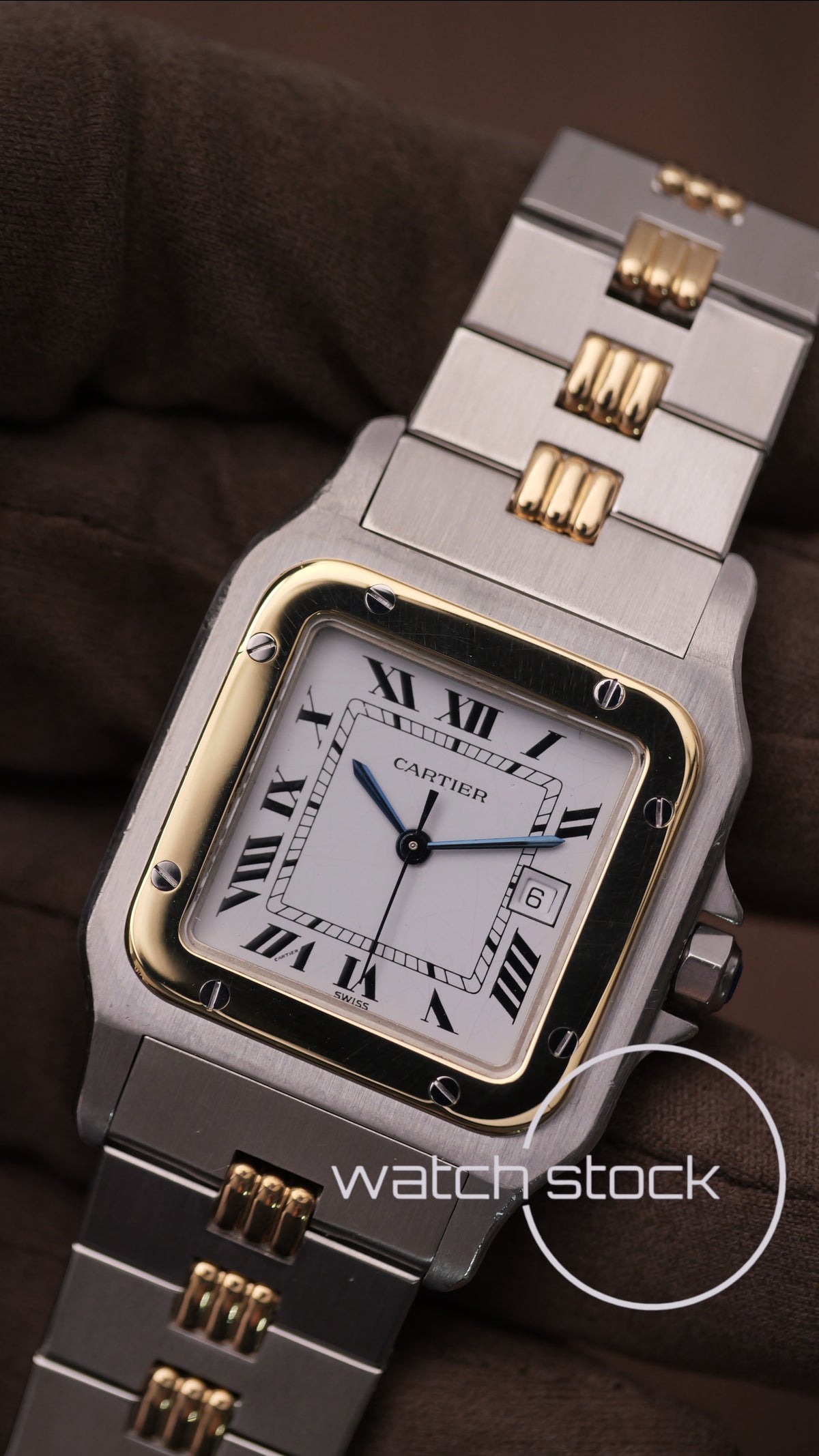 Cartier santos carré ref.2961 Godron Automatic vintage 29x41mm