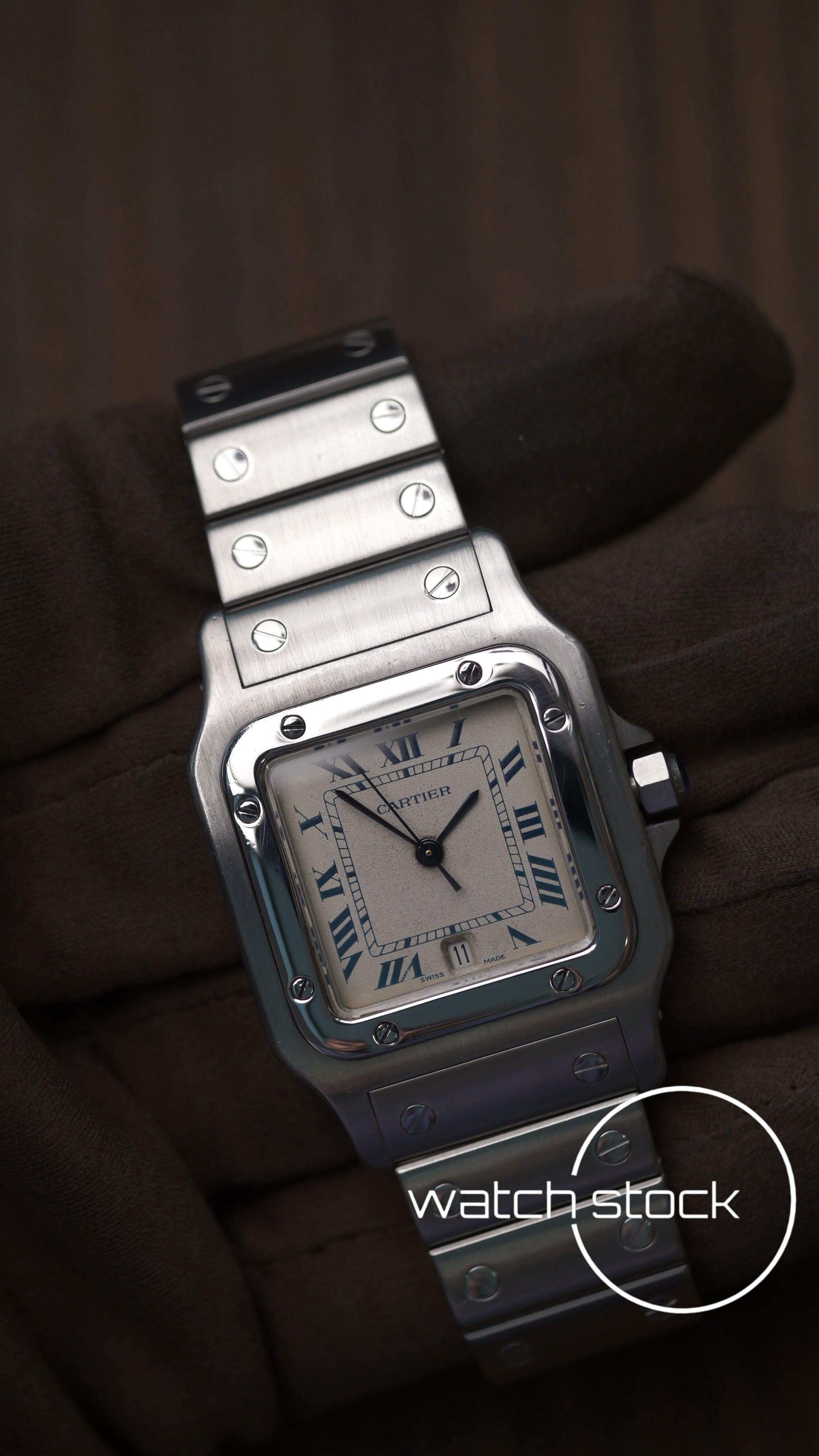 Cartier santos galbee 29x41mm Ref. 897901 con scatola