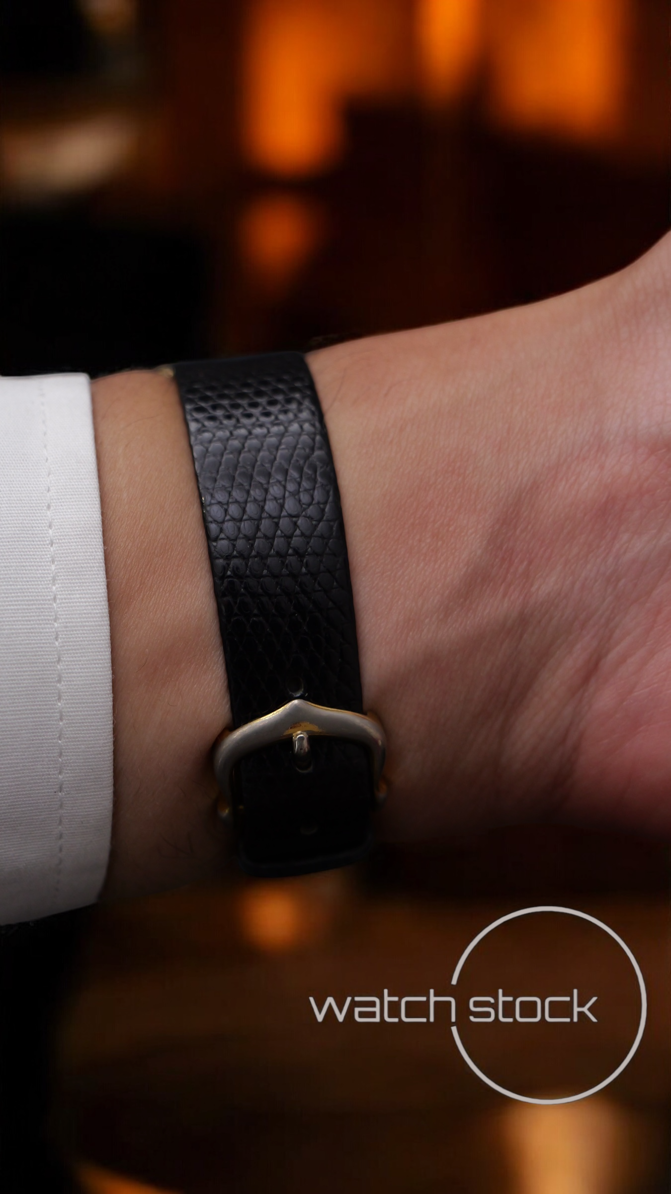 Cartier tank ref. 227001 vermeil argent plaque gold Trinity dial carica manuale taglia 3