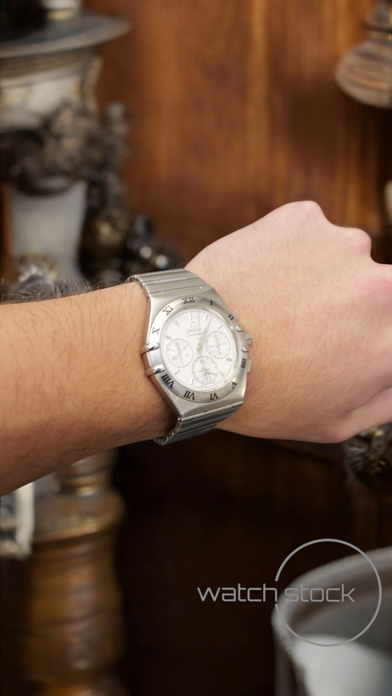 Omega costellation double Eagle chrono (39mm)white dial
