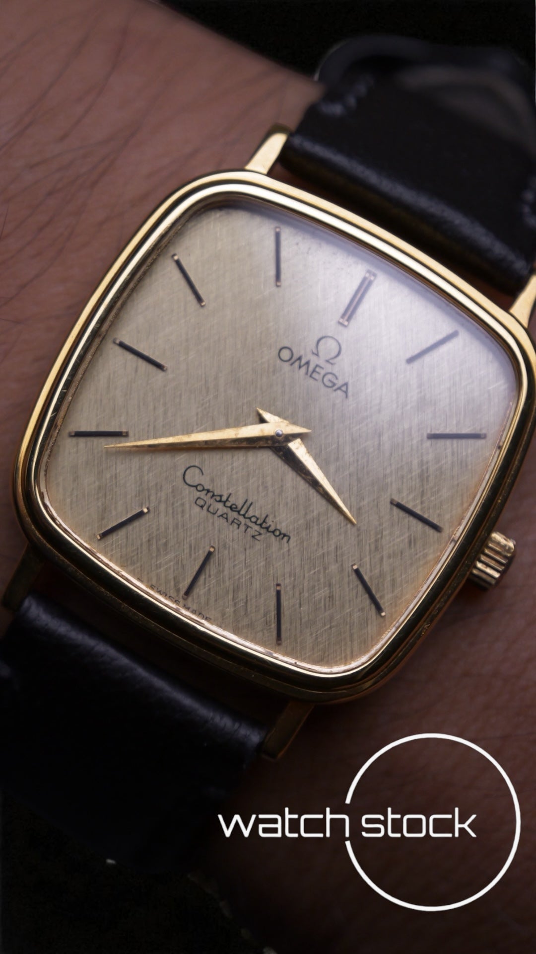 Omega Constellation linen dial placcato oro ref: 191.0045 anno 1977