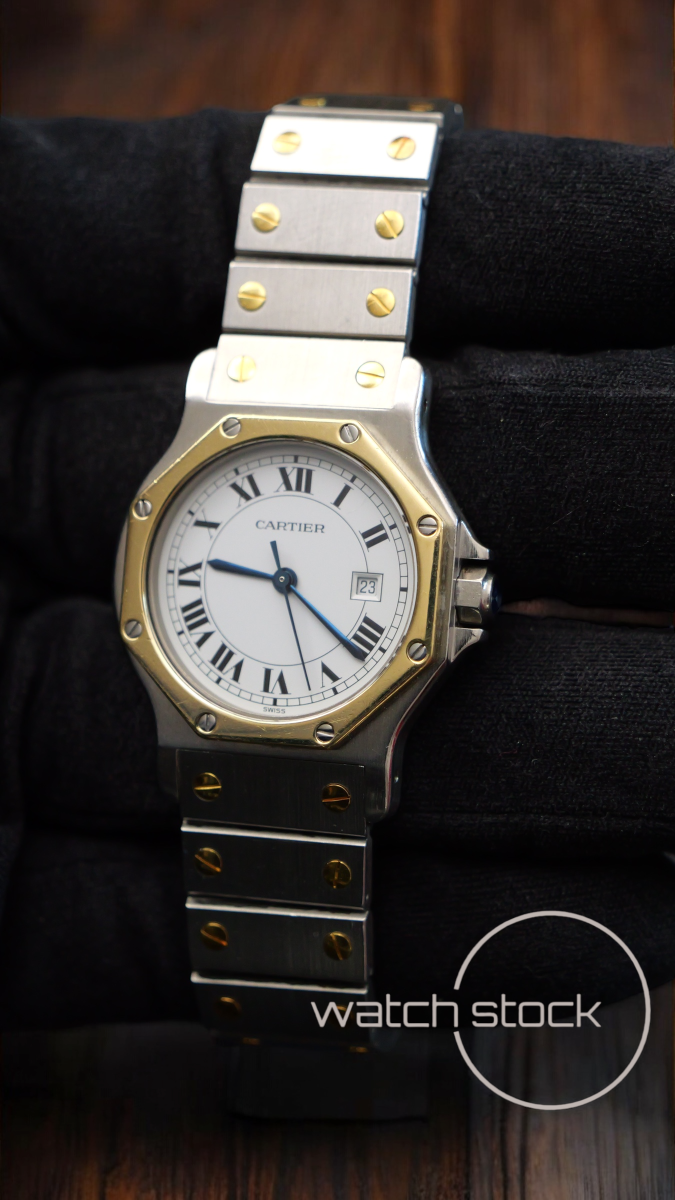 Cartier santos Octagon 30mm (Large) men santos de cartier 2966 Automatic