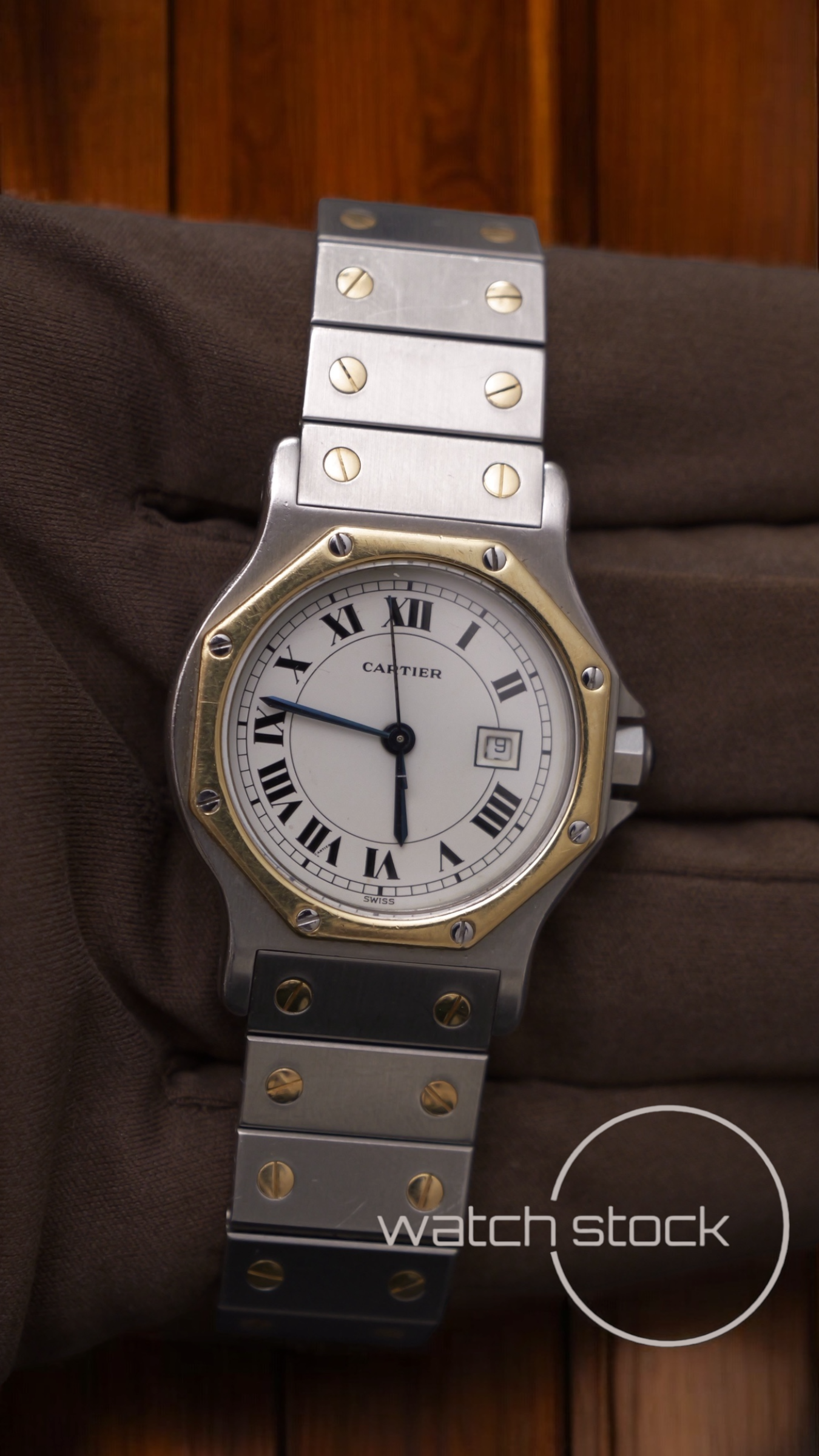 Cartier santos Octagon 30mm Large men santos de cartier ref.2966 Automatic