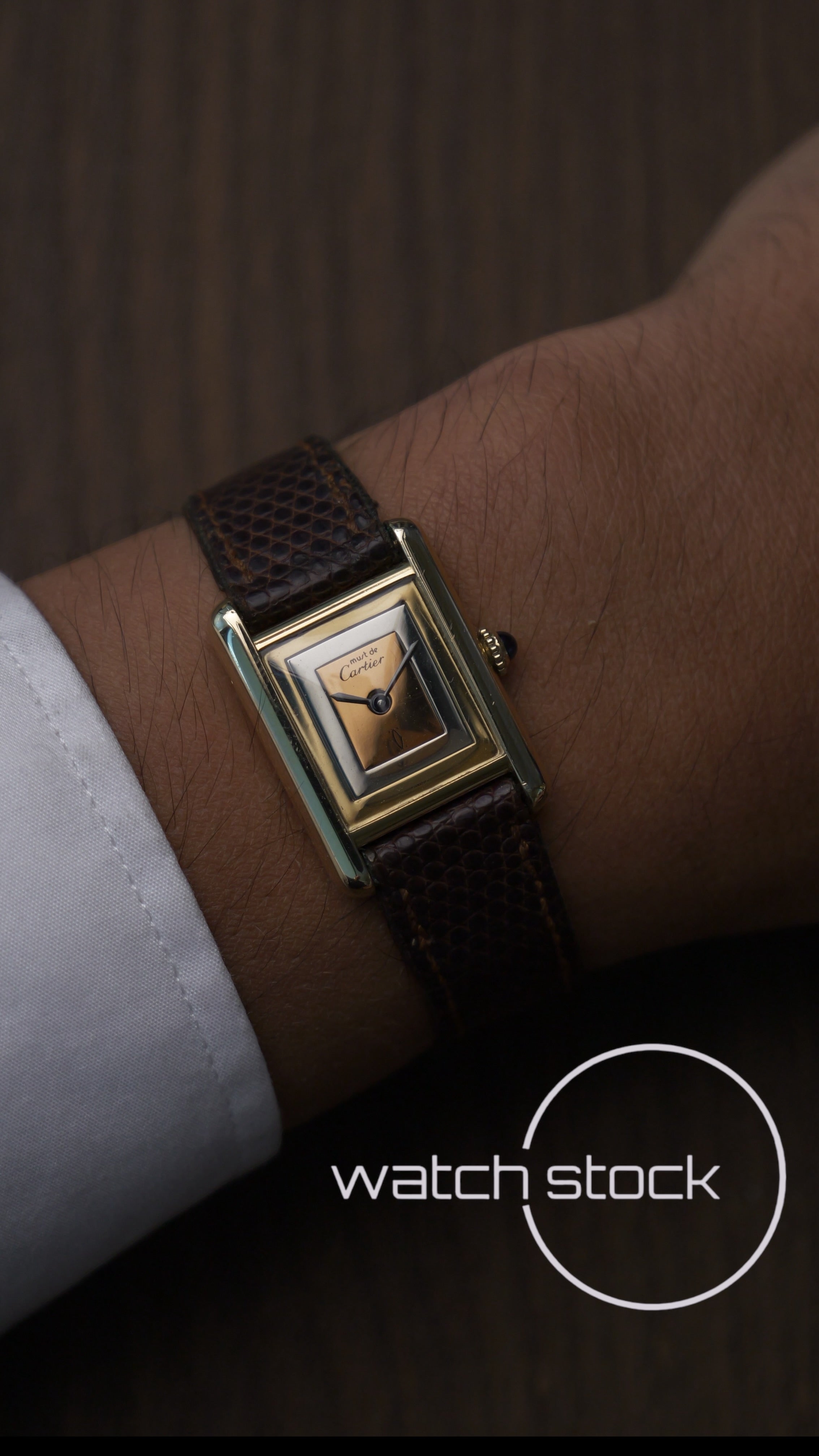 Cartier Tank TG3 quadrante trinity 1980
