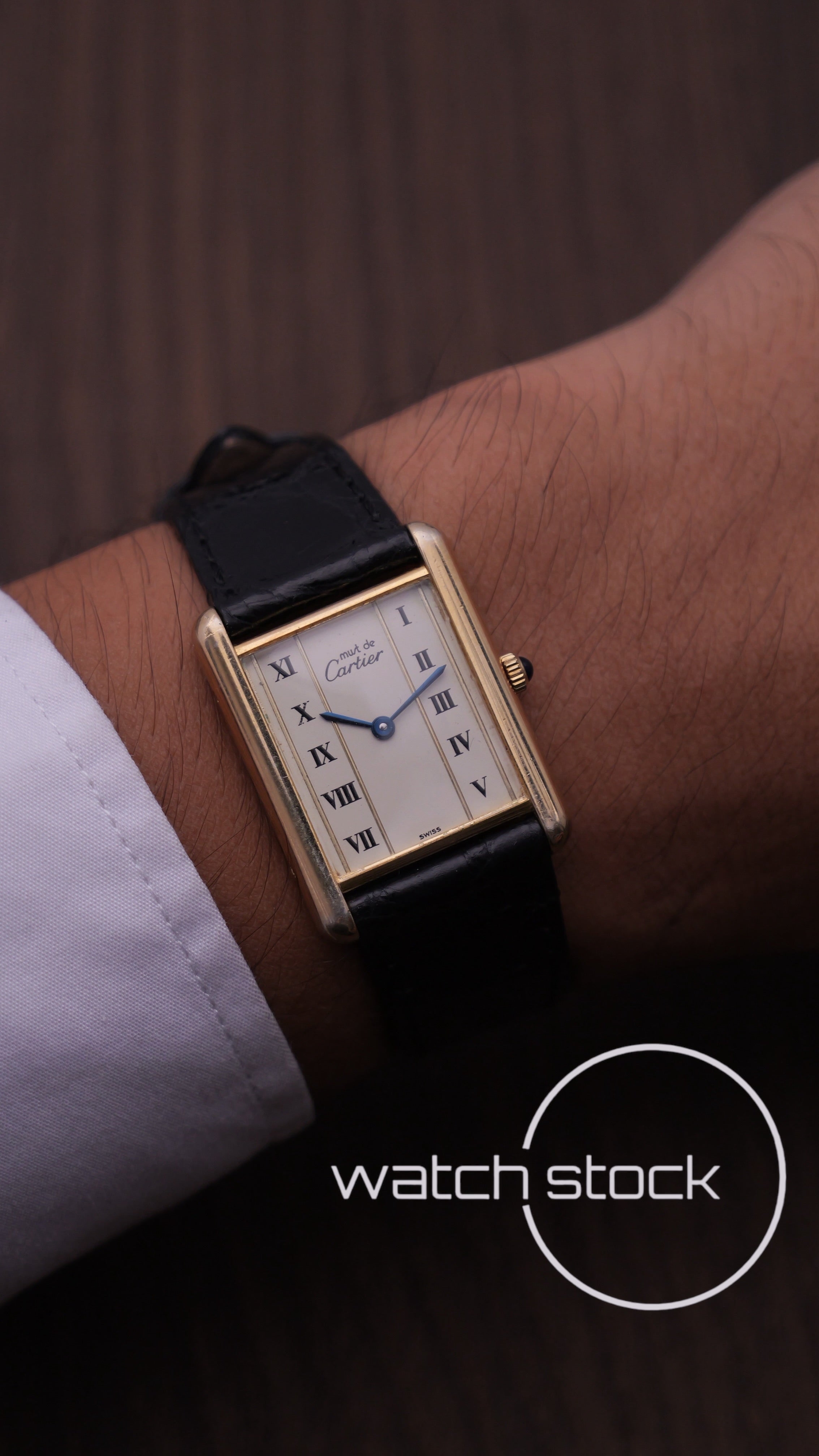 Cartier Tank TG6 quadrante roman number 1980