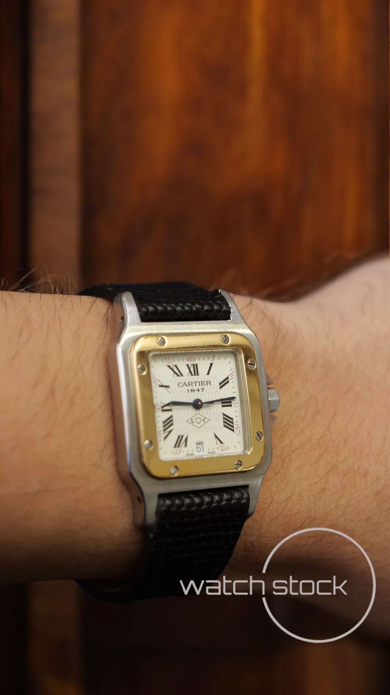 Cartier santos galbe anniversario 150th (RARO) 29x41mm santos de cartier quarz