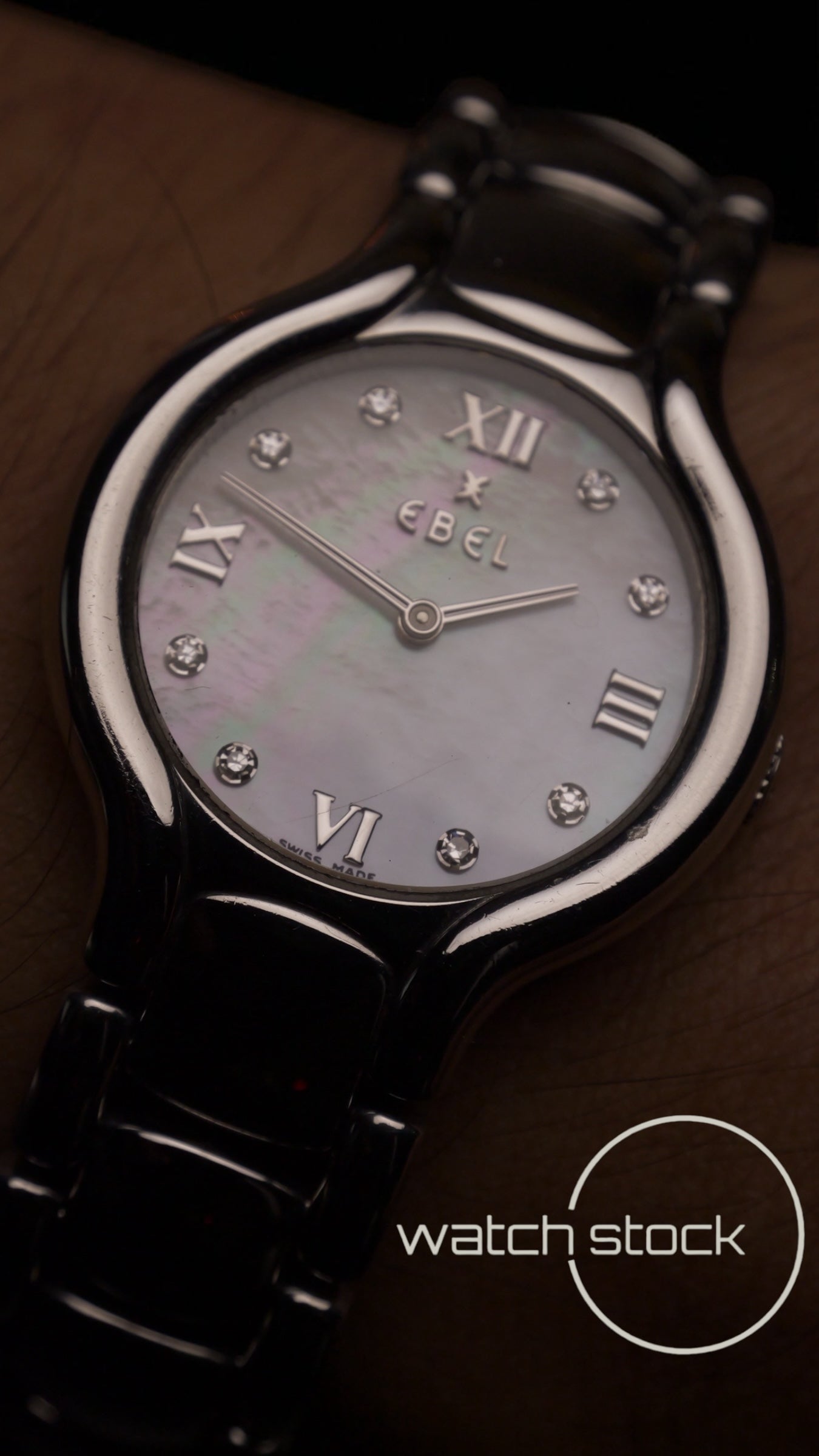 Ebel Beluga Quartz 26mm ref 9157421 diamanti anno 1990