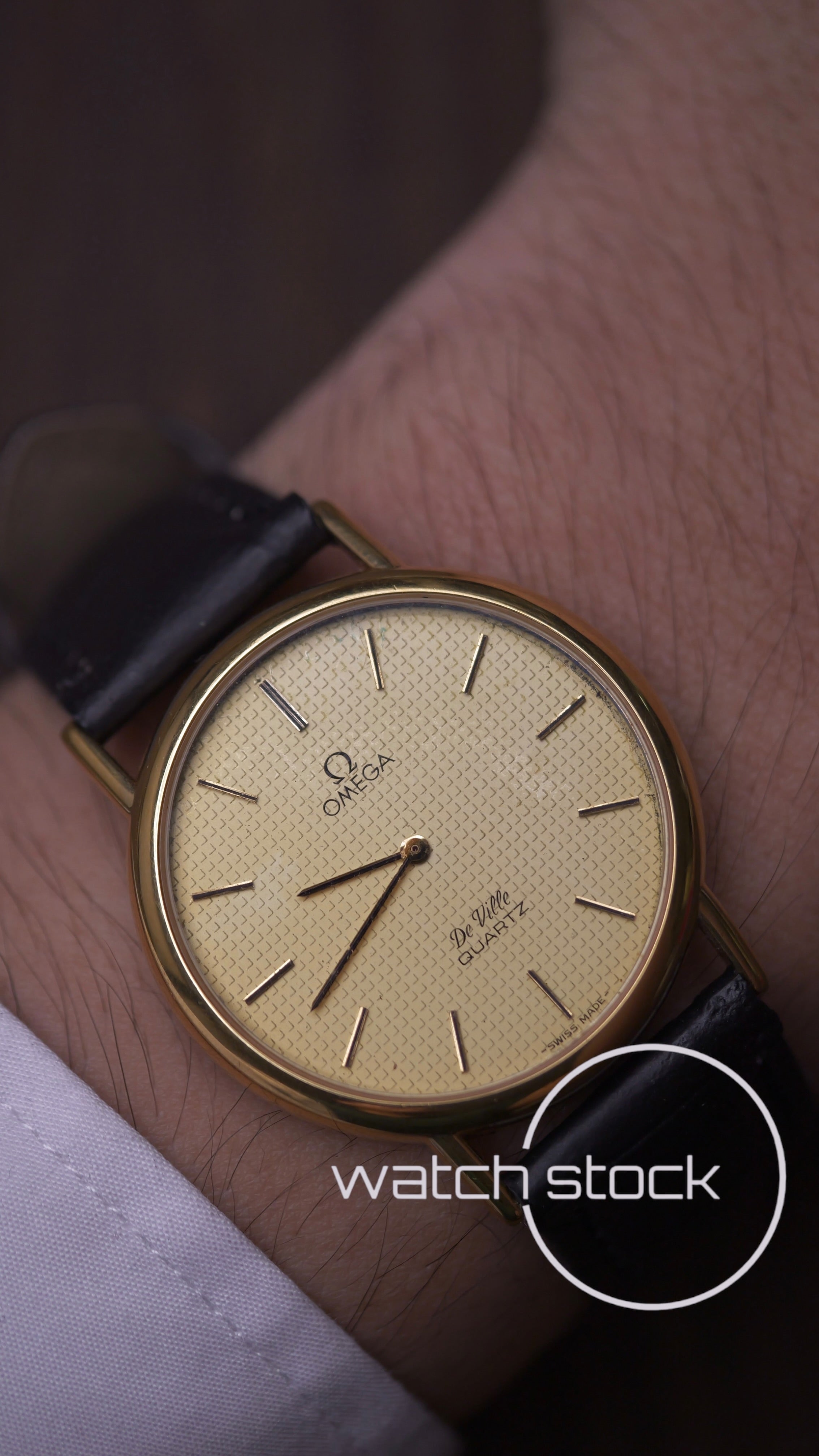 Omega De ville vintage 33mm placcato oro